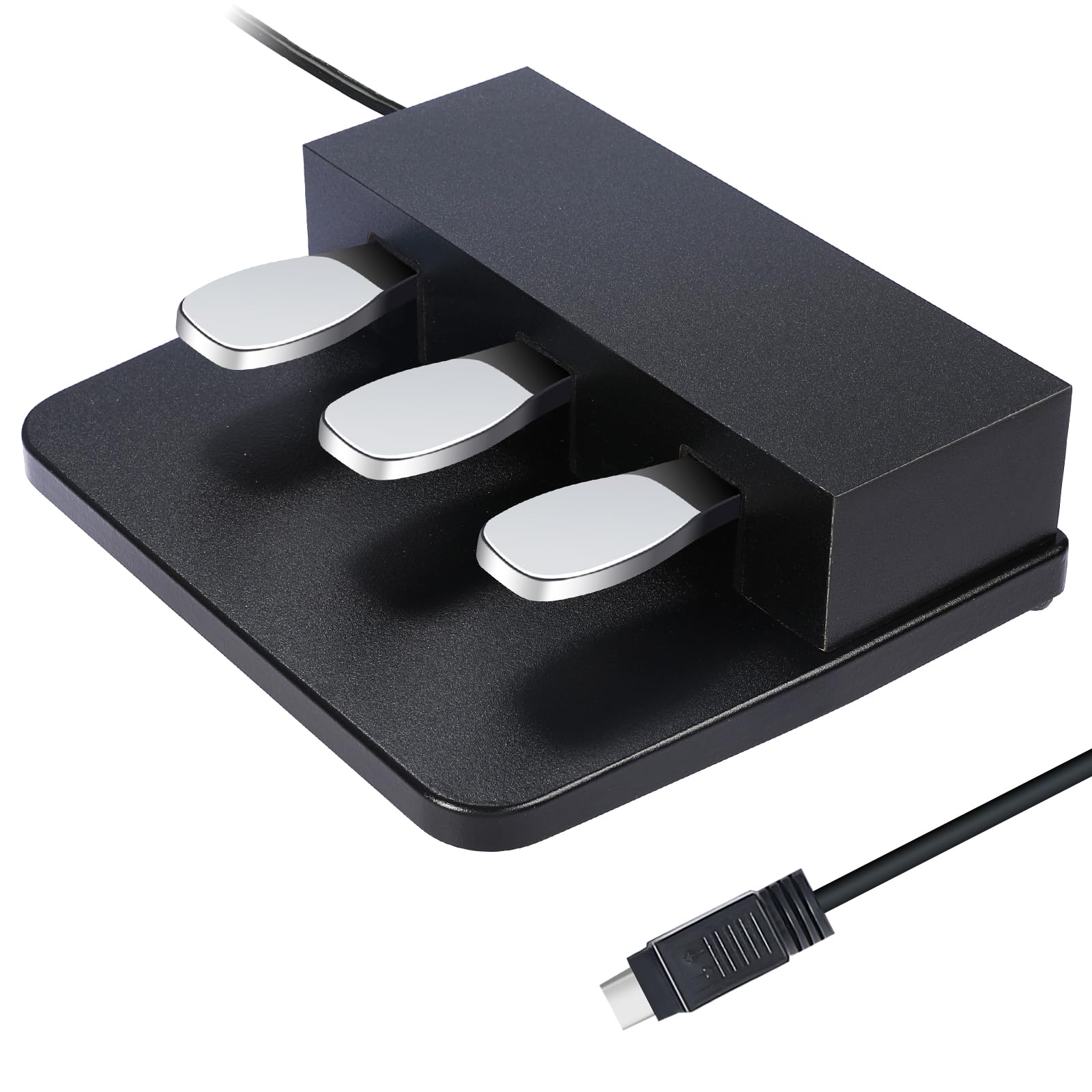 Atnedcvh 3Pedal For Digita Pianos Keyboards, Three Pedal Unit Compatible For Yamaha Ydp103, Ydp144, Ydp164, Ydp184, Ydp143