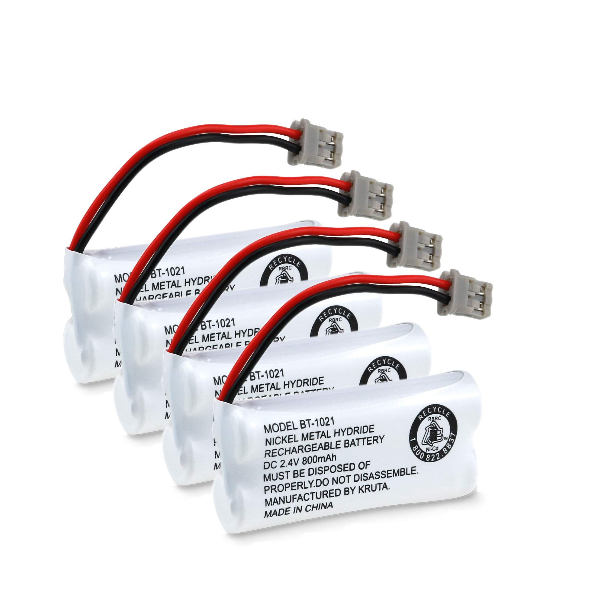 Kruta Cordless Phone Battery Bt 1021 Bbtg0798001 Compatible With Uniden Bt 1021 Bt1021 Bt 1008 Bt 1016 Bt 1025 2.4V 800Mah Cordl
