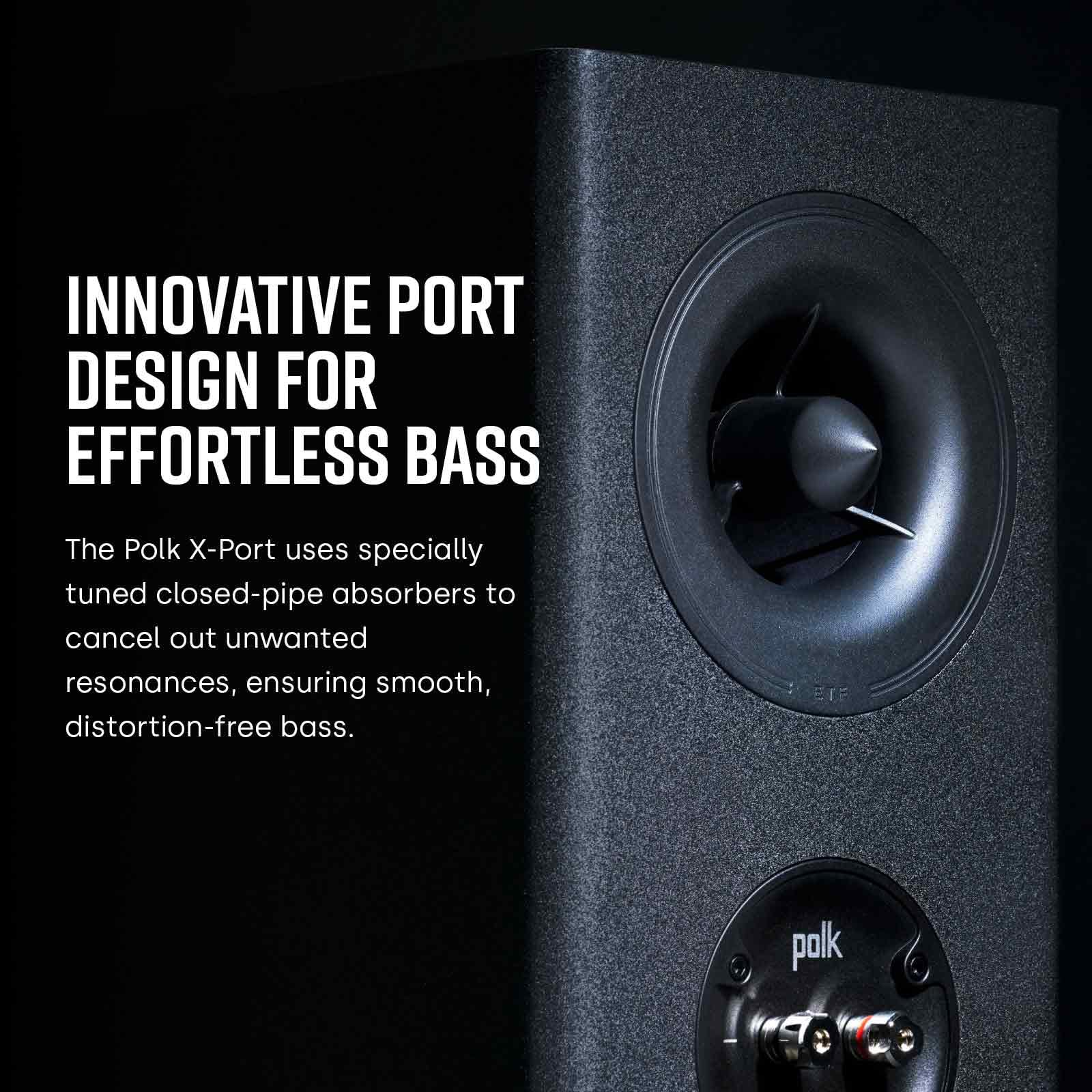 Polk Audio Reserve R200 Large Bookshelf Speaker For Dynamic, Detailed Home Theater Audio, 1 Pinnacle Ring Tweeter & 6.5 Turbine