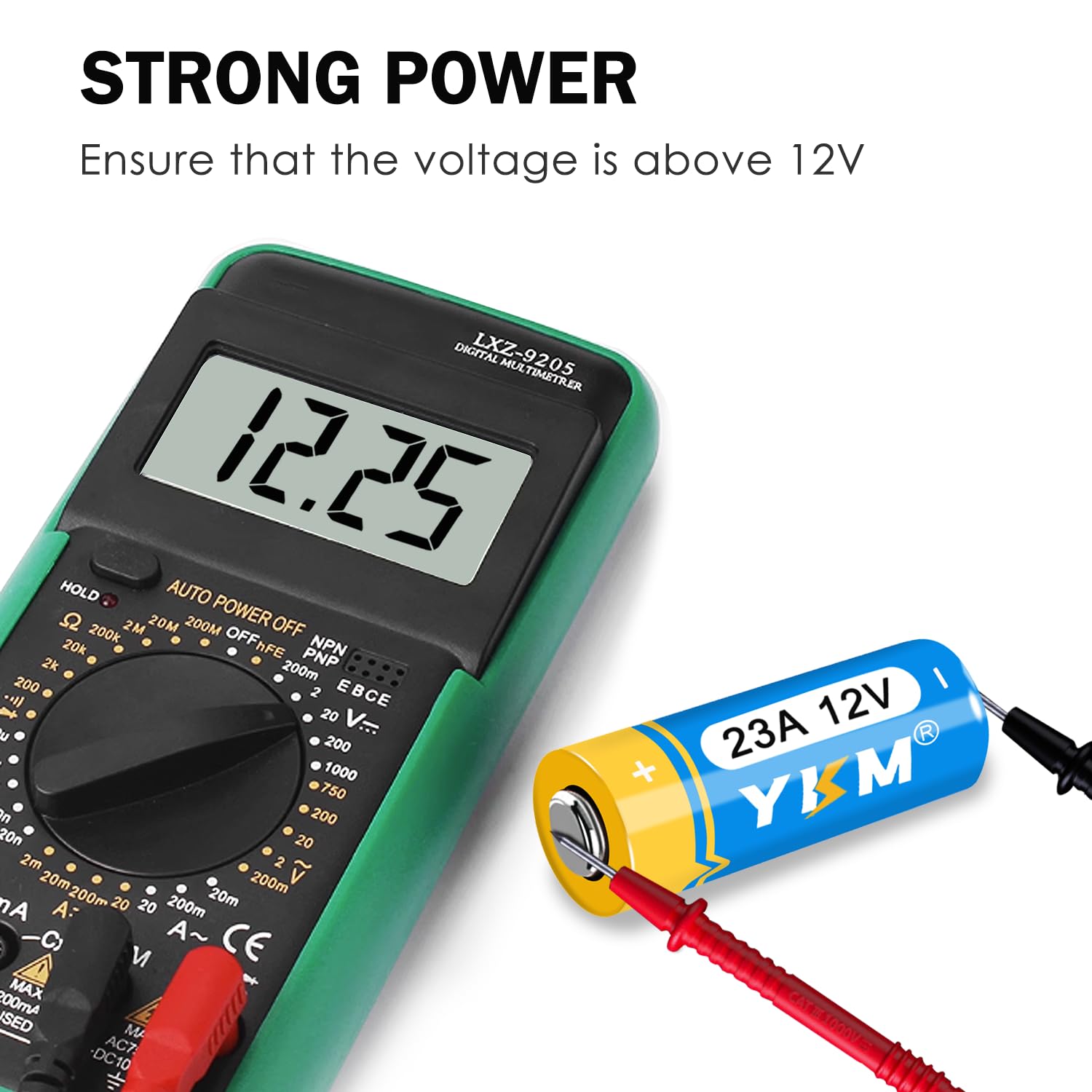 Ykm 23A 12V Alkaline Battery Lr23A A23S Mn21/23 L1028F 23A 12 Volt Battery For Ceiling Fan Remote Garage Door Opener (10 Pack)