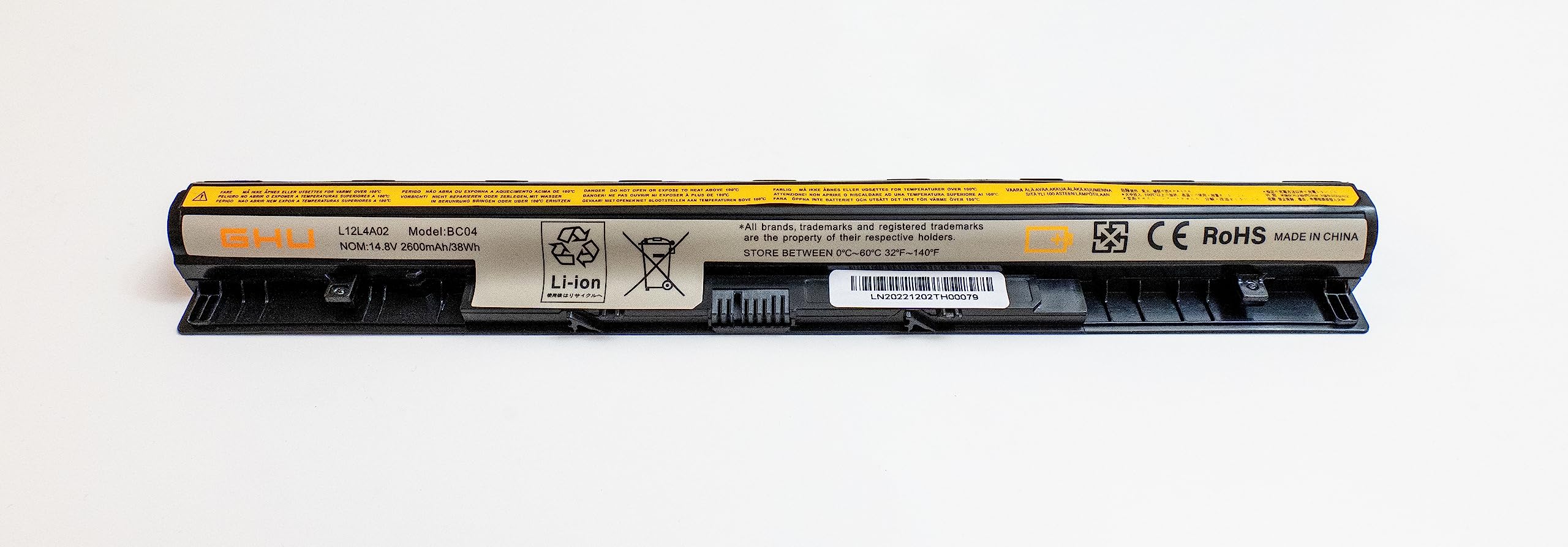 Ghu New Battery L12L4A02 L12L4E01 L12M4A02 L12M4E01 L12S4A02 L12S4E01 2600 Mah Compatible With Lenovo Ideapad G400S G405S G410S
