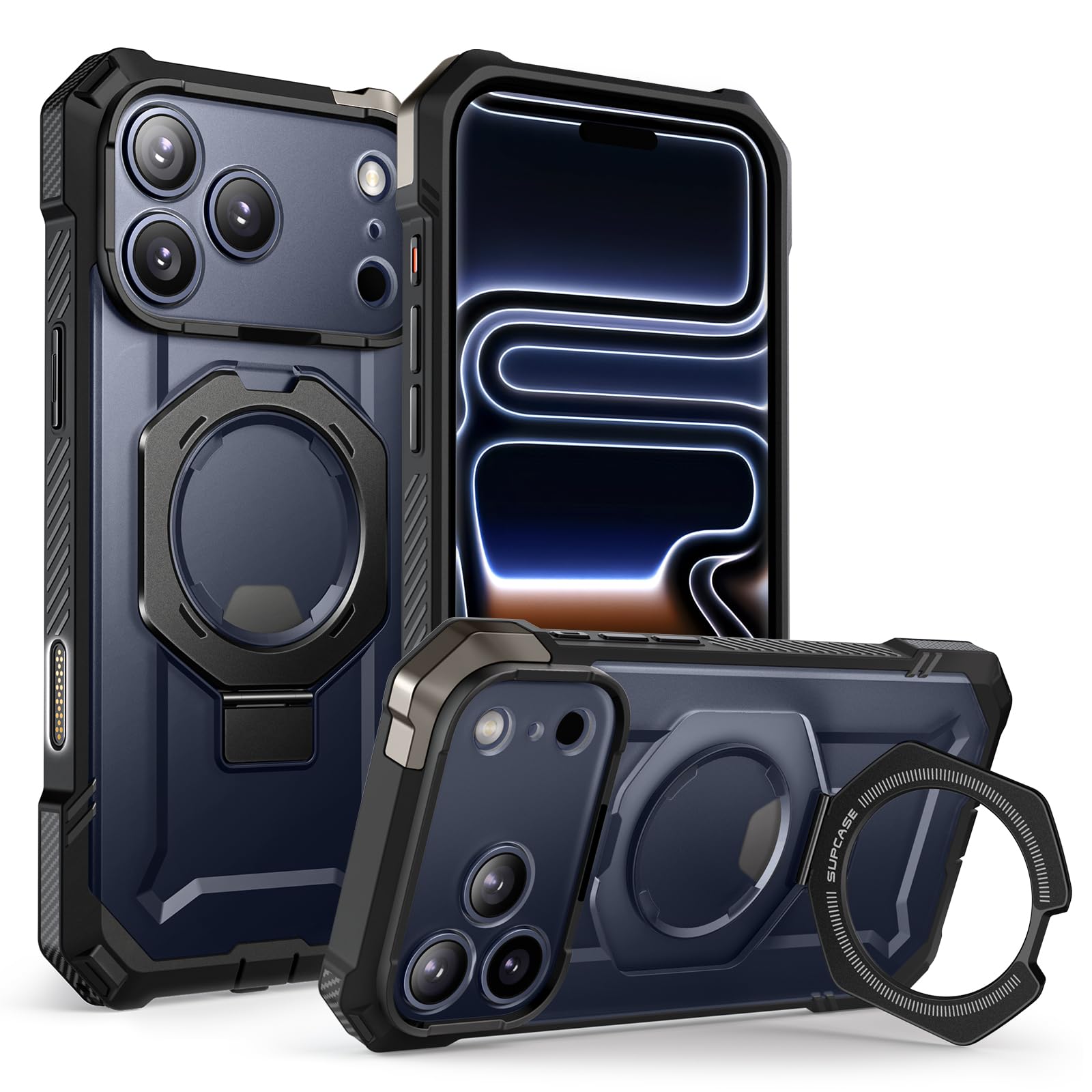 SUPCASE for iPhone 17 Pro Case with Kickstand (Unicorn Beetle Grip), [Camera Control Cover] [Compatible with MagSafe] [Military-