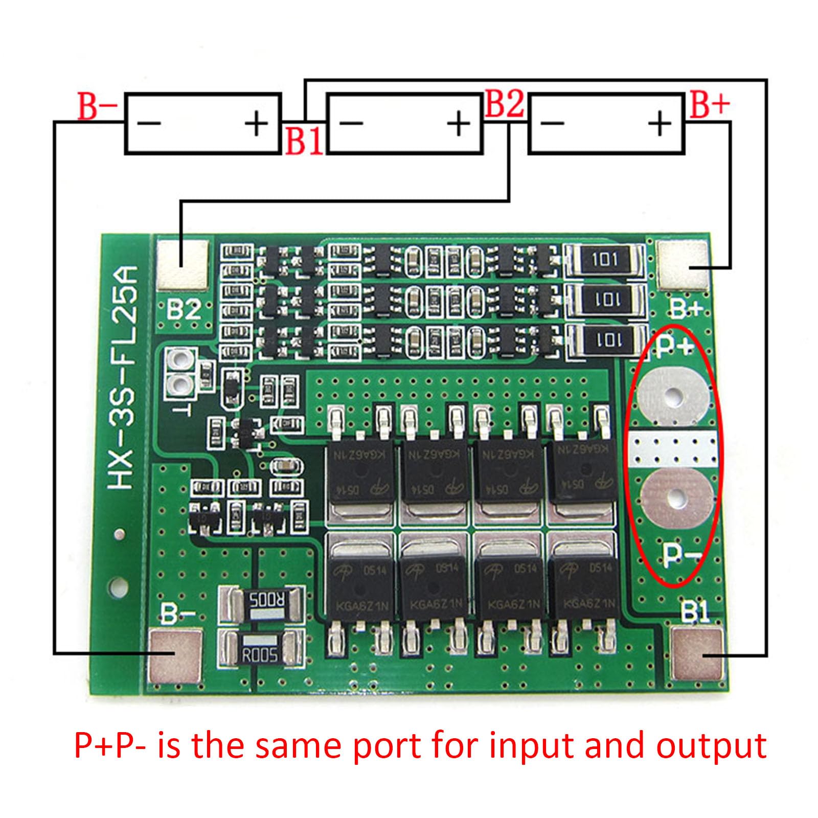 Cermant 2Pcs 3S 11.1V 12.6V 25A With Balance 18650 Li Ion Lithium Battery Pcb Protection Board With Over Charge Discharge Over C