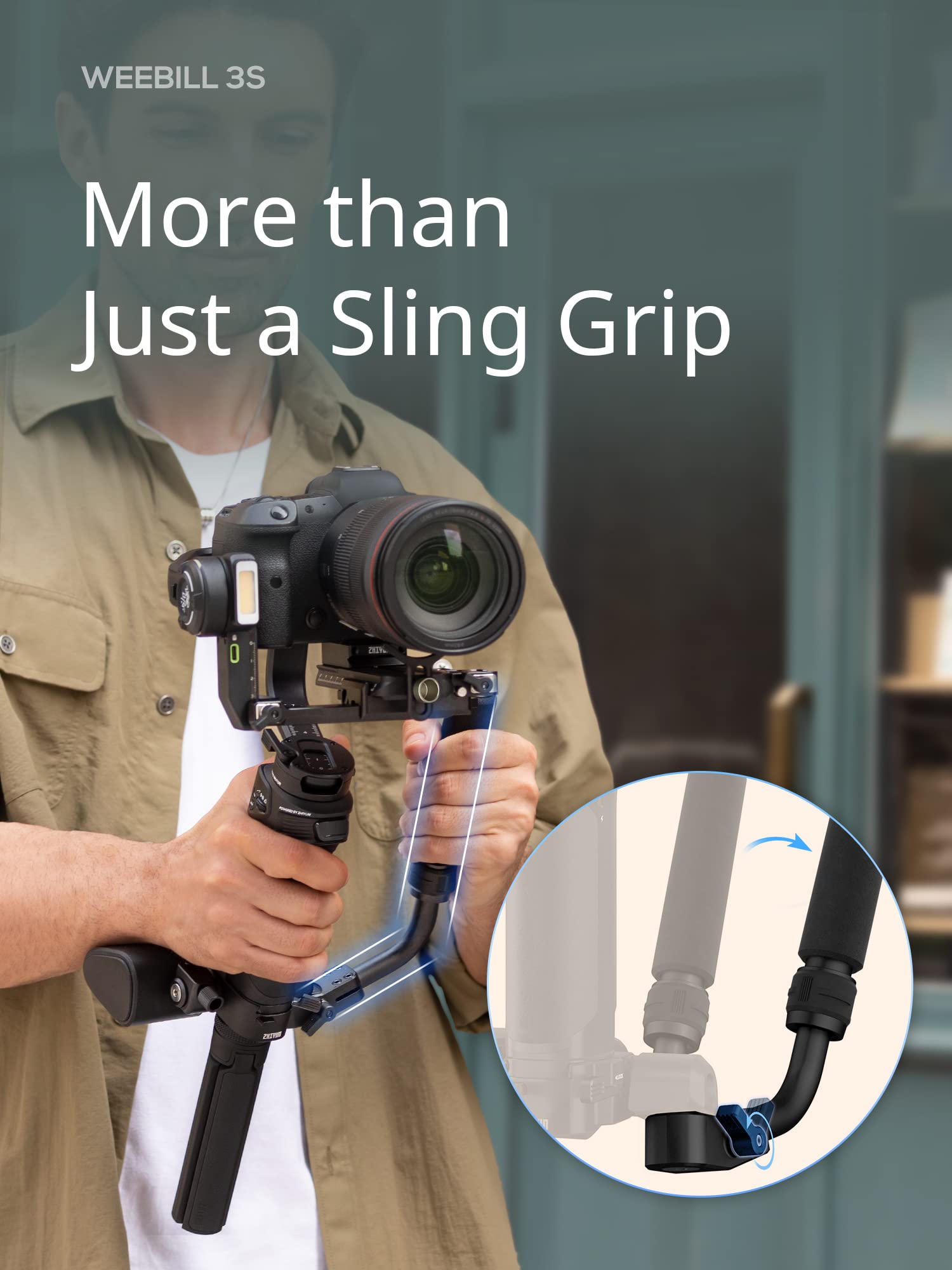 Zhiyun Weebill 3S Combo Gimbal Stabilizer For Dslr And Mirrorless Camera Canon/Nikon/Sony/Panasonic/Fujifilm, Native Vertical Sh