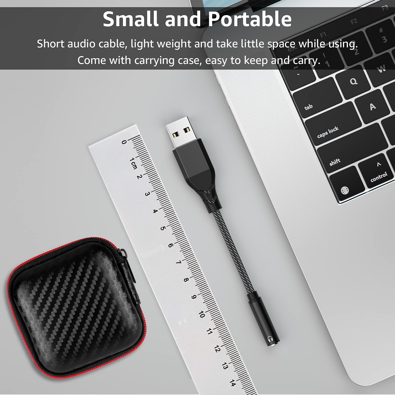 Usb To 3.5Mm Jack Audio Adapter, Apetoo External Stereo Sound Card Usb To Aux Jack Adapter Aux Dongle Cable Cord For Headphones