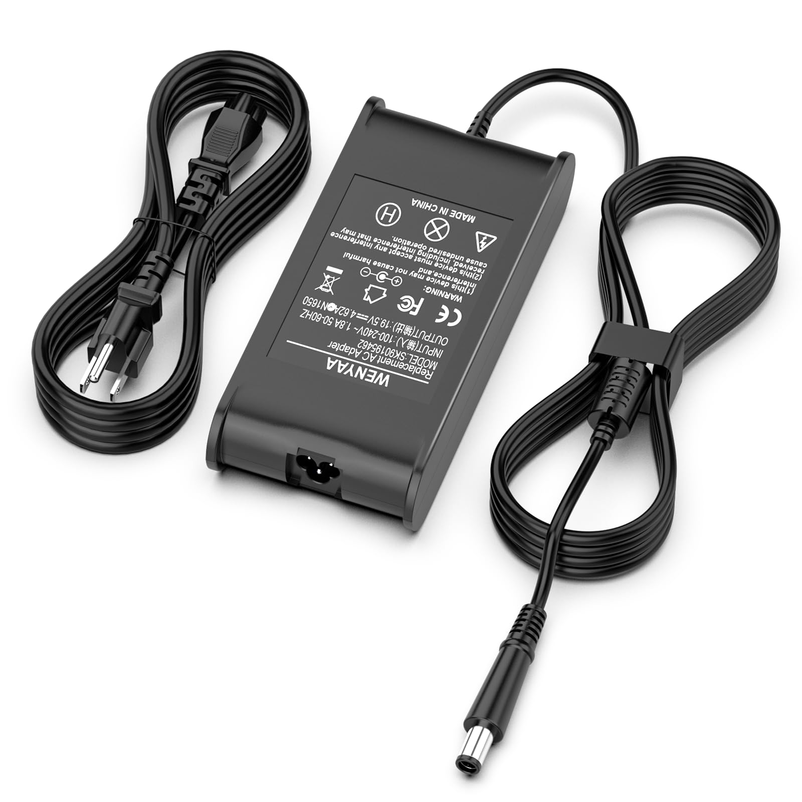 90W Laptop Charger For Dell Latitude 5540 5480 5580 7390 7420 7480 E6220 E6230 E6320 E6330 E6400 E6410 E6420 E6430 E6440 E6500 E6510 E6520 E6530 E6540 E7240 E7250 E7440 E7450 Laptop Power Cord