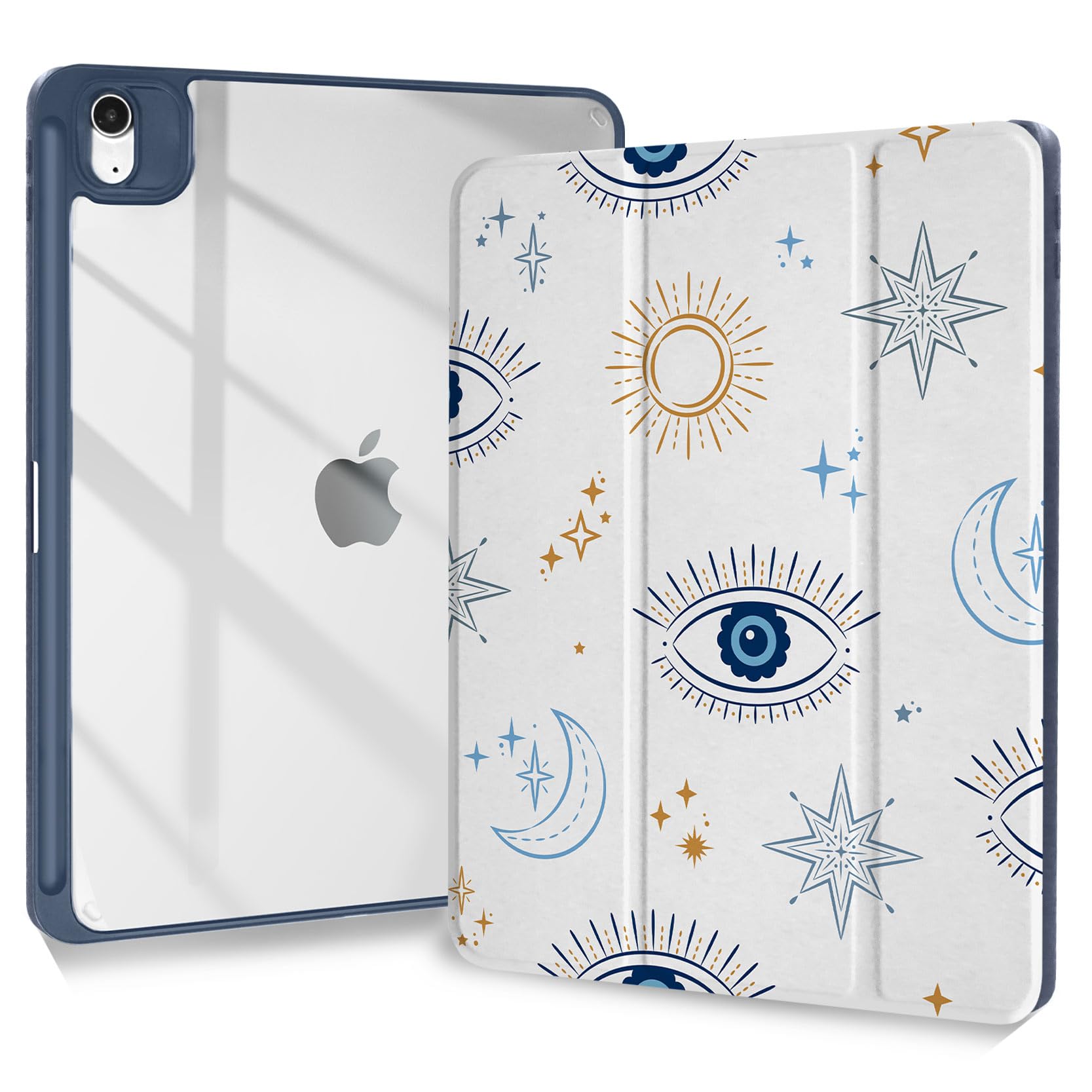 Trizoanic Ipad Air 5Th Generation Case Ipad Air 4Th Gen Case,Ipad Air Cases 10.9 Inch,Clear Back Ipad Pro 11 Inch Case,Pencil Ho