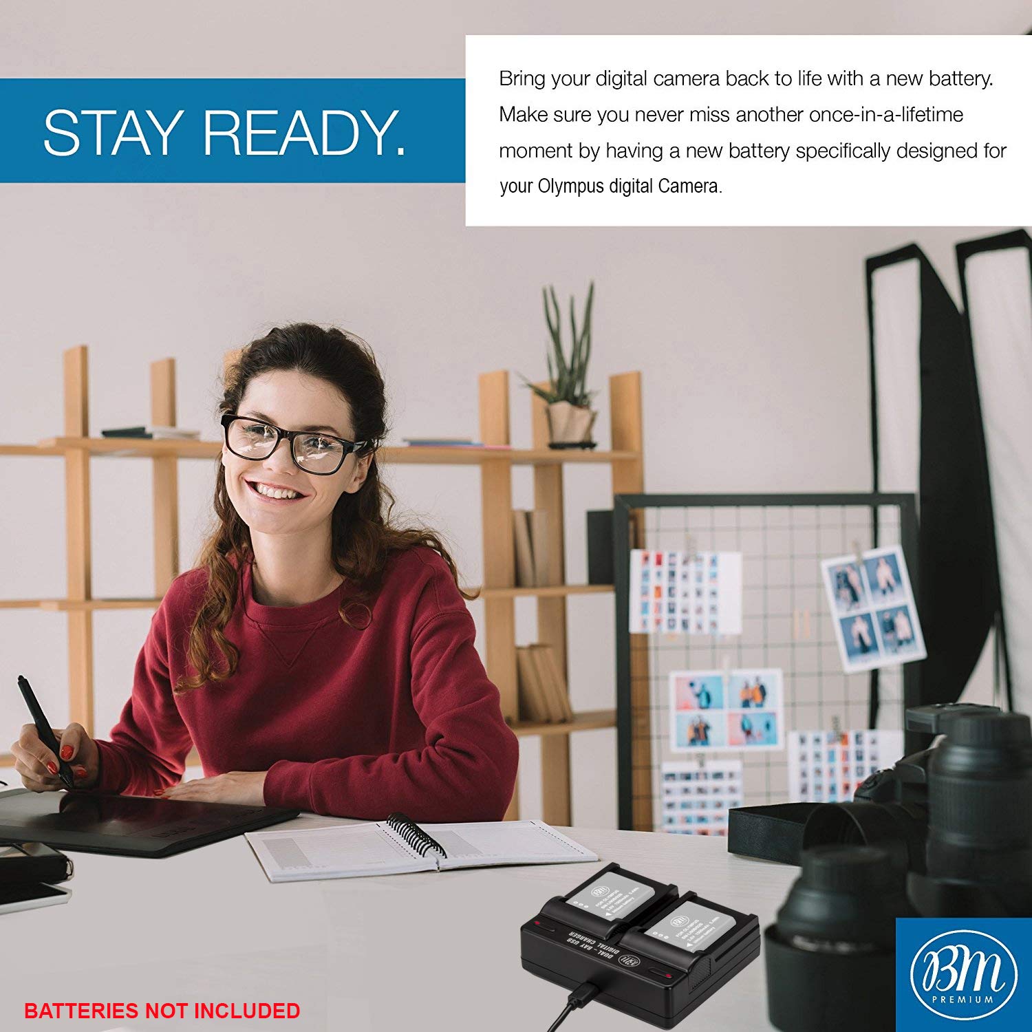 BM Premium NB 13L Dual Battery Charger for Canon PowerShot SX740 HS, G1 X Mark III, G5 X, G5 X Mark II, G7 X, G7 X Mark II, G7 X Mark III, G9 X, G9 X Mark II, SX620 HS, SX720 HS Cameras