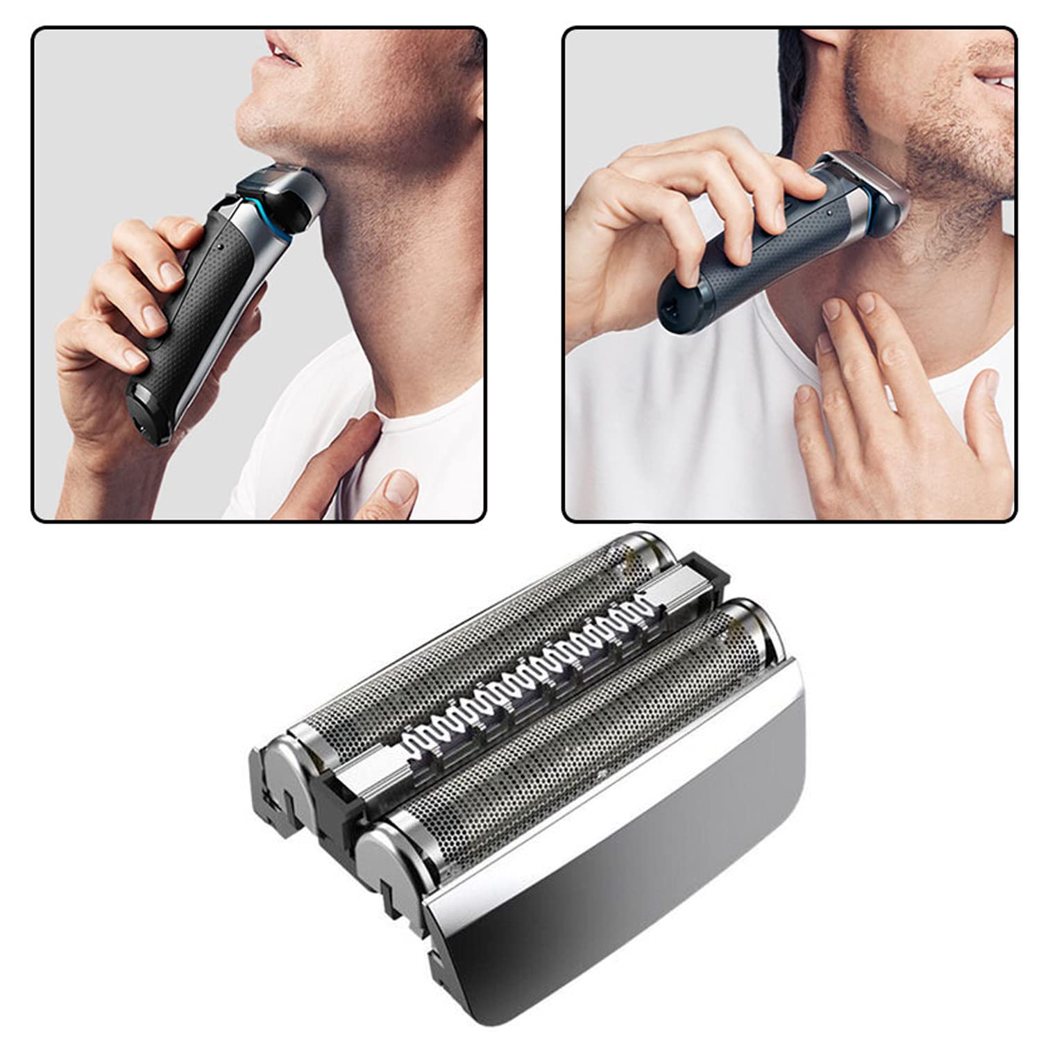 Suleto Replacement Head Compatible With Braun Series 8 Shaver, 83M Shaving Head Blades For Series 8 Electric Razors Replace Part