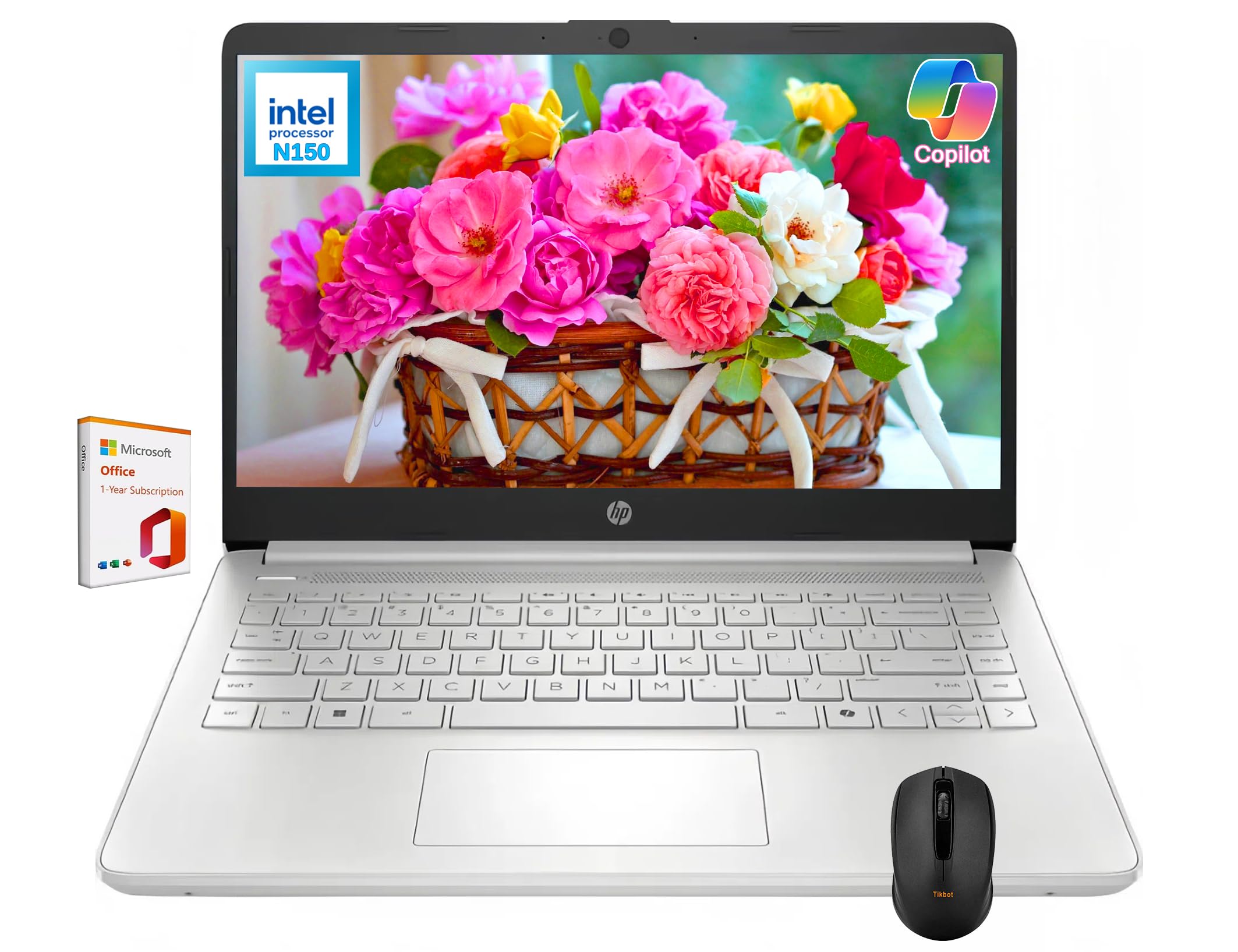 Hp Stream 14'' Back-To-School Laptop, Intel Processor N150 (Up To 3.60 Ghz), 1-Year Microsoft 365, Copilot Ai, 8Gb Ram, 128Gb Uf