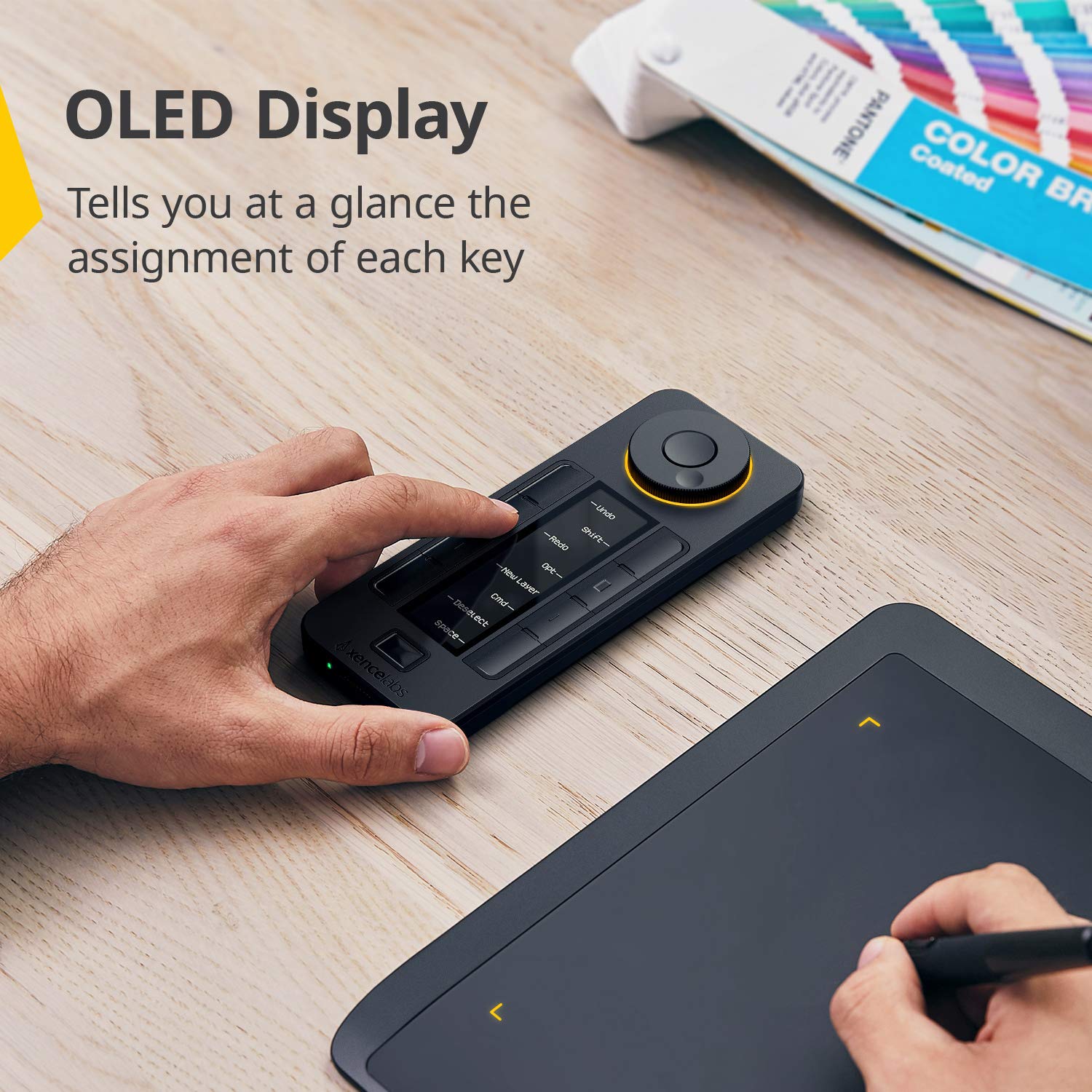 Xencelabs Wireless Drawing Tablet Medium With Quick Keys, Pen Tablet With 2 Battery Free Pens, 12'' Graphics Tablet For Windows/