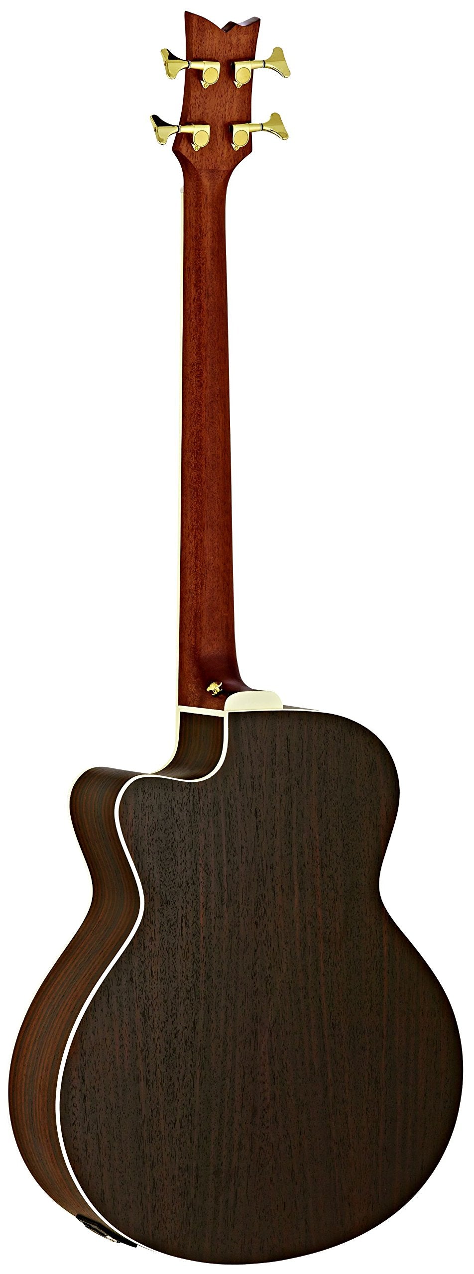 Ortega Guitars 4 String Deep Series Medium Scale Solid Top Acoustic-Electric Bass, Right (D558-4)
