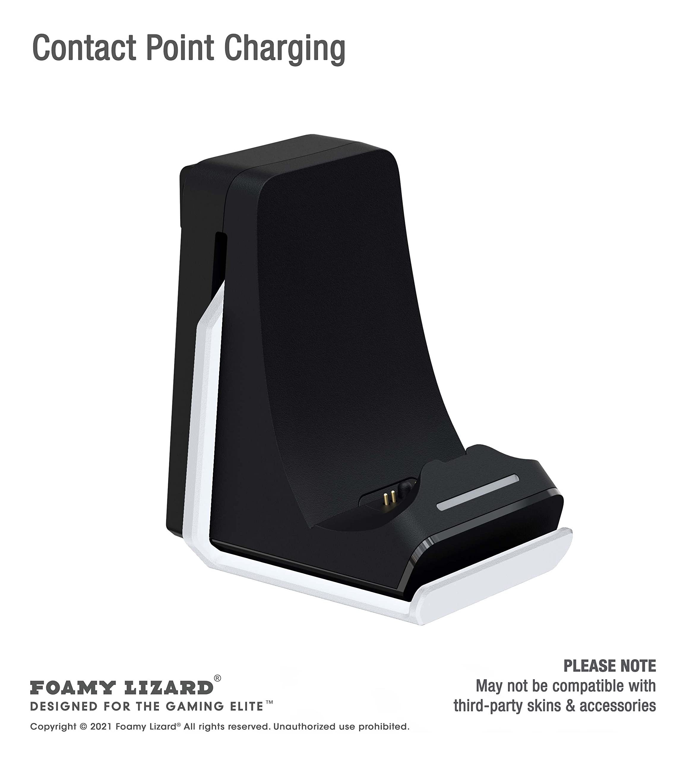 Foamy Lizard Ps5 Controller Charger Console And Wall Mount For Playstation 5 Dualsense Fast Charging Station Hanging Dock, Headp