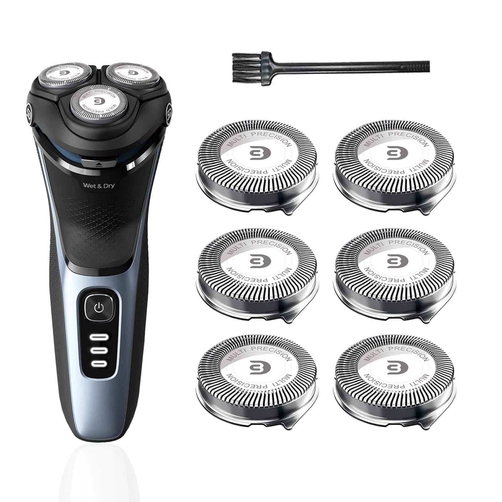 Sh30 Replacement Heads Compatible With Shaver Series 3000, 2000, 1000 And 5000X, Blades For Shaver 3800, 3600, 2400