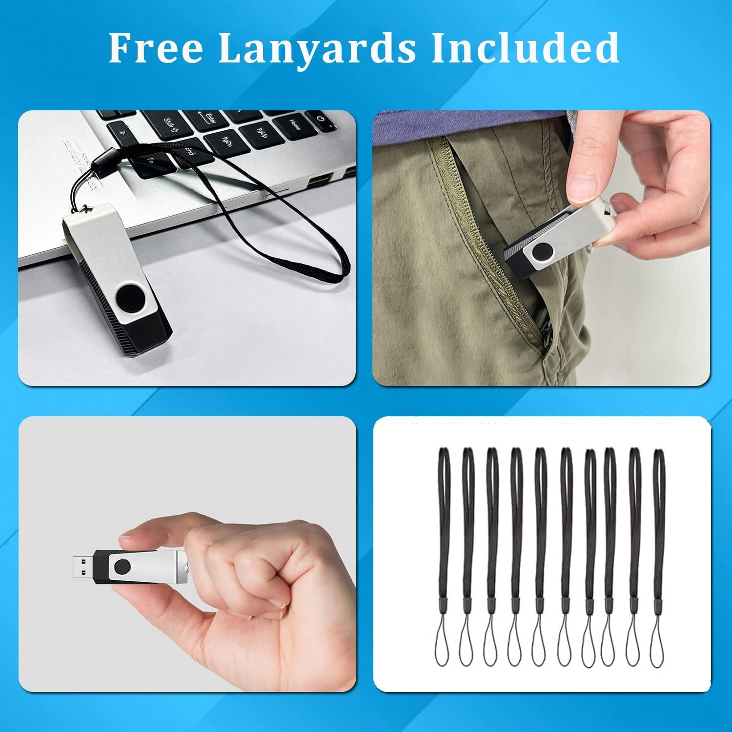 Usb 4Gb Flash Drives 50 Pack, Wooolken Usb 2.0 Swivel Bulk Thumb Drives Pen Drive Pack,Perfect For Weddings, Office, School, Dat