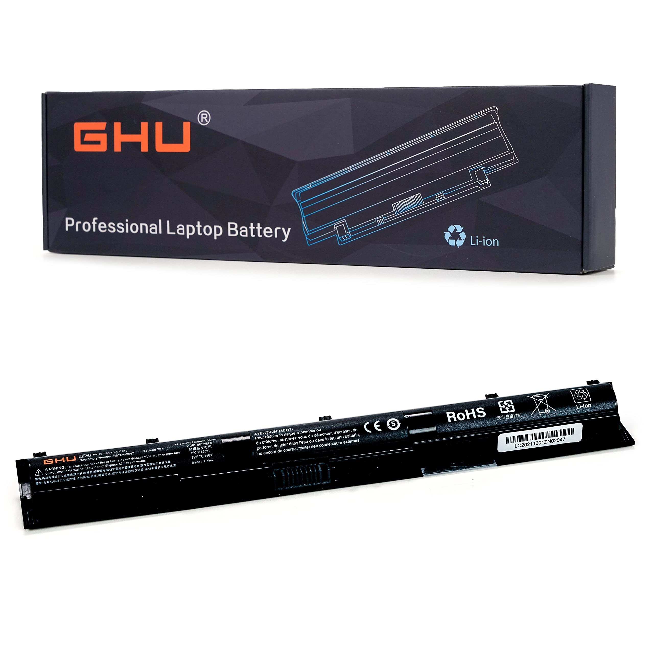 Ghu New Battery Replacement 33Wh For Ki04 Hstnn Lb6S Hstnn Lb6T 800049 001 K104 Compatible With Hp Pavilion 14 Ab 15 Ab 17 G000