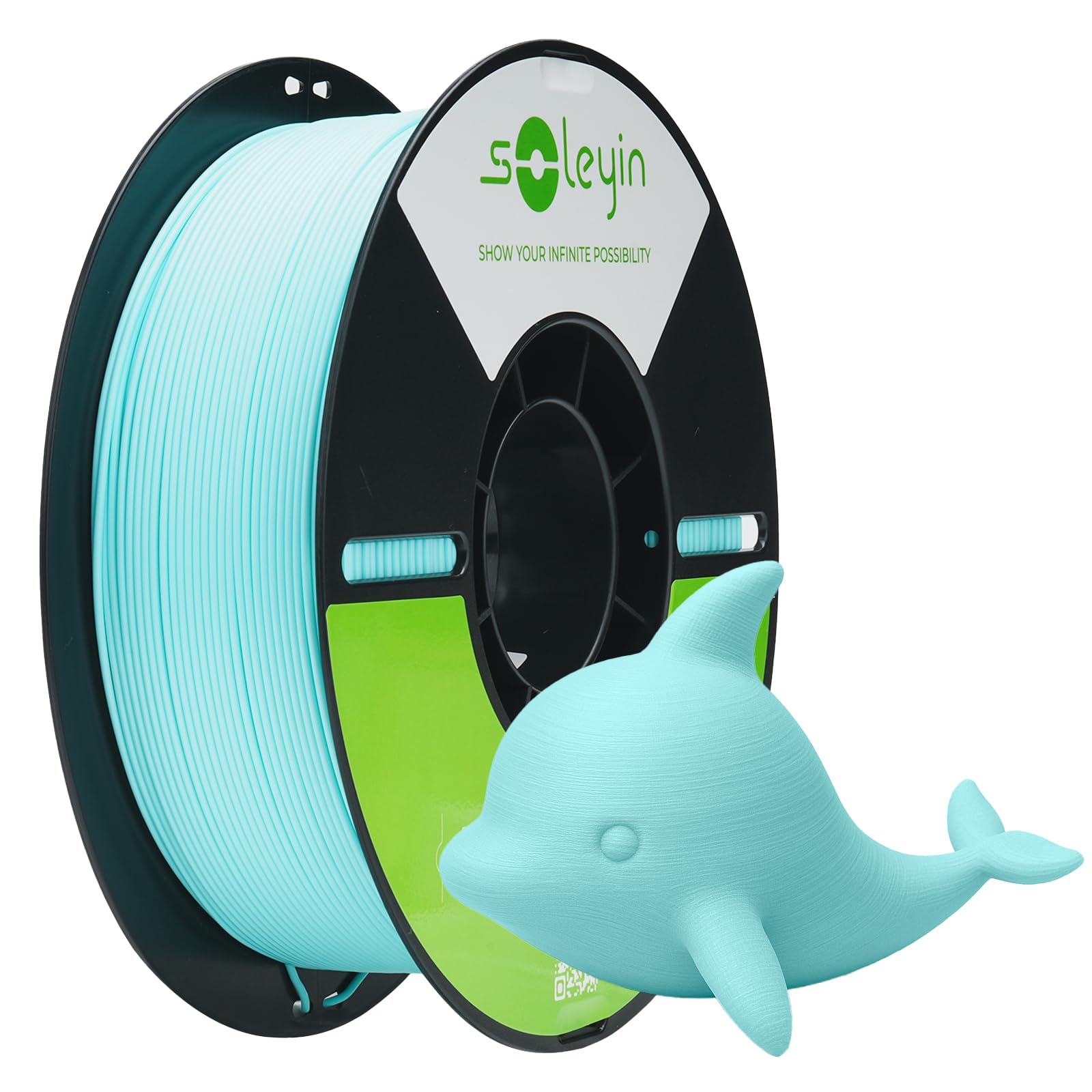 SOLEYIN Ultra PLA Filament 1.75mm PLA 3D Printer Filament High Speed 30-300mm/s Dimensional Accuracy +/- 0.02mm, 1kg Spool (2.2l