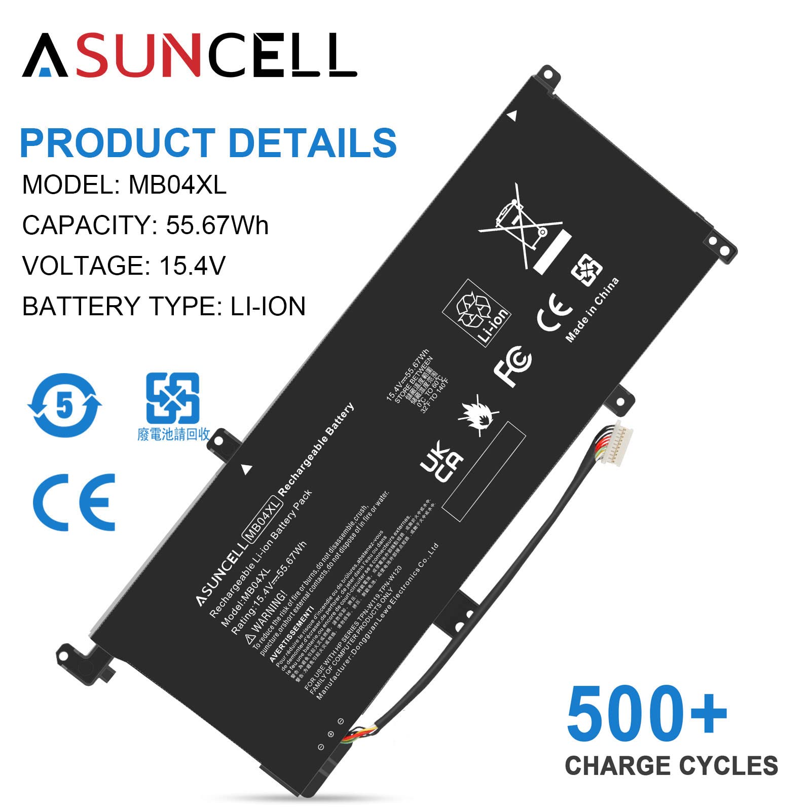 Asuncell Mb04Xl Battery For Hp Envy X360 M6 Aq105Dx M6 Aq103Dx M6 Aq005Dx M6 Aq003Dx M6 Ar004Dx 15 Aq273Cl 15 Aq100Nx 15 Aq267Cl