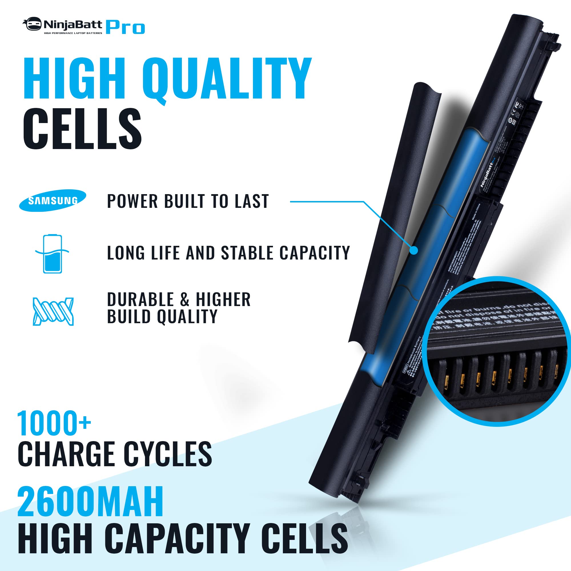 Ninjabatt Pro Battery For Hp 807956 001 Hs04 Hs03 807957 001 807612 421 Hstnn Lb6U 255 250 G5 15 Ay039Wm 15 Ay009Dx 17 X061Nr 15