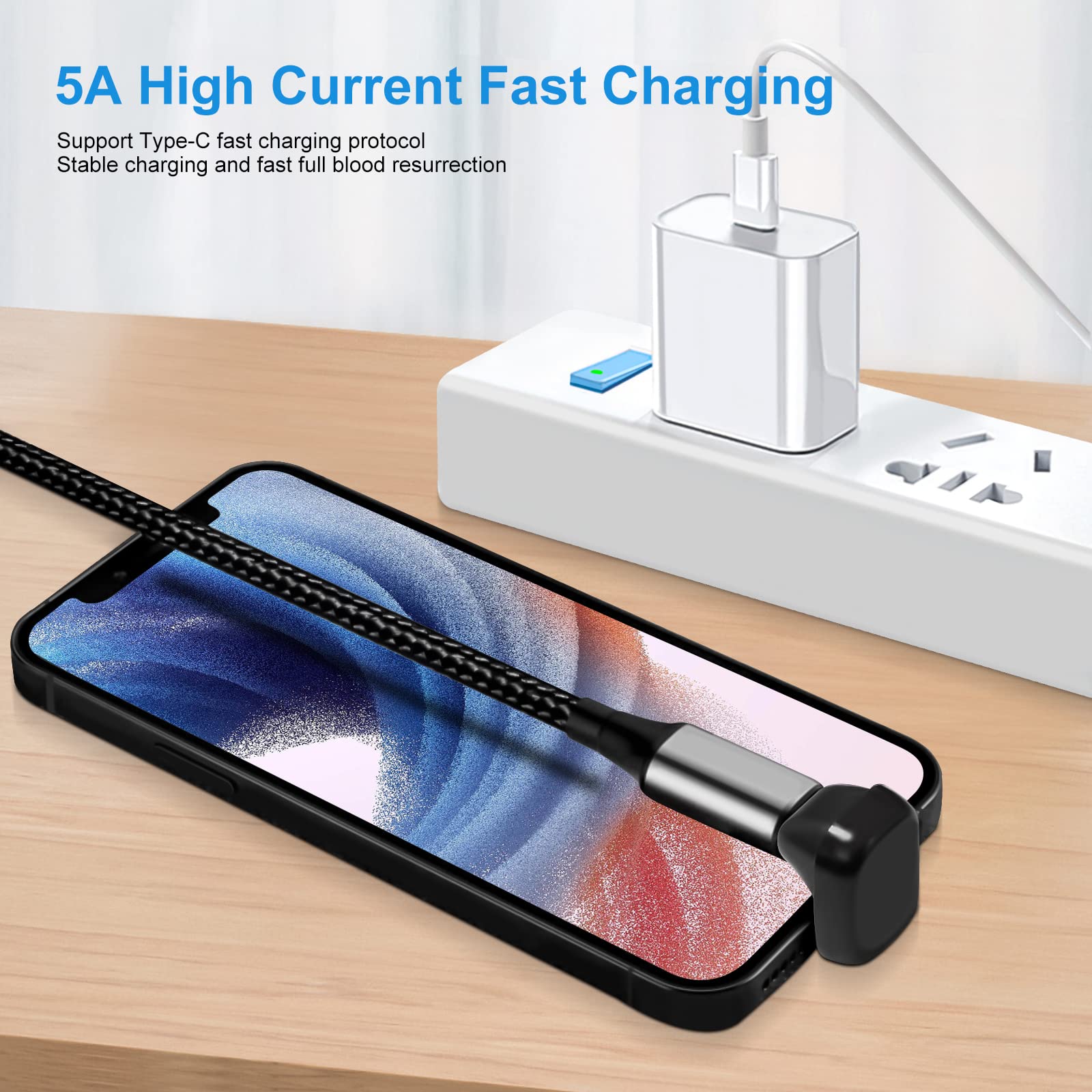 Usb C 180 Degree Angled Adapter, U Shape Usb C 2.0 Male To Female Adapter, Type C Angled Adapter Data Transfer Connector Compati