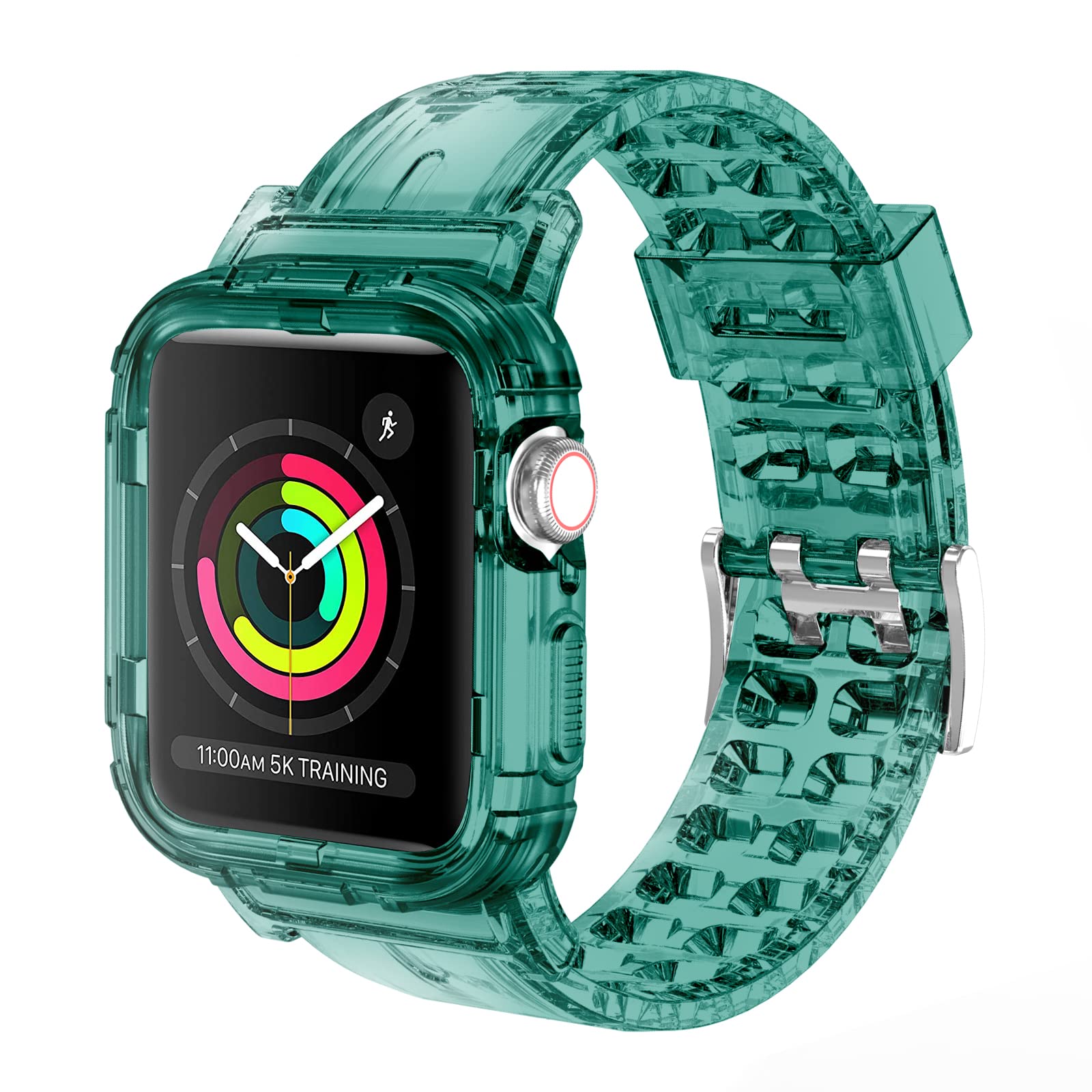 Compatible For Apple Watch Band 45Mm 44Mm 42Mm With Bumper Case   Sports Men Women Bands For Iwatch Series 6 5 4 3 2 1 Se, Tpu R