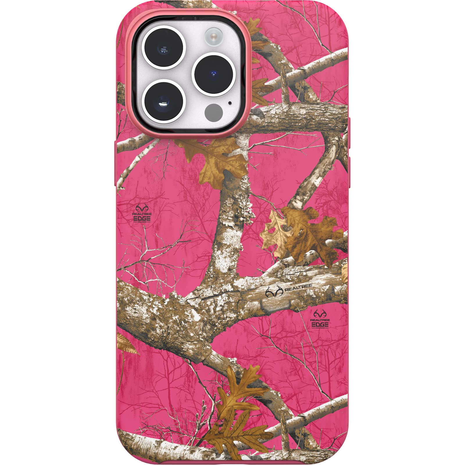 Otterbox Symmetry Series Series+ Graphics Antimicrobial Case With Magsafe For Iphone 14 Pro Max (Only)   Realtree Flamingo Pink