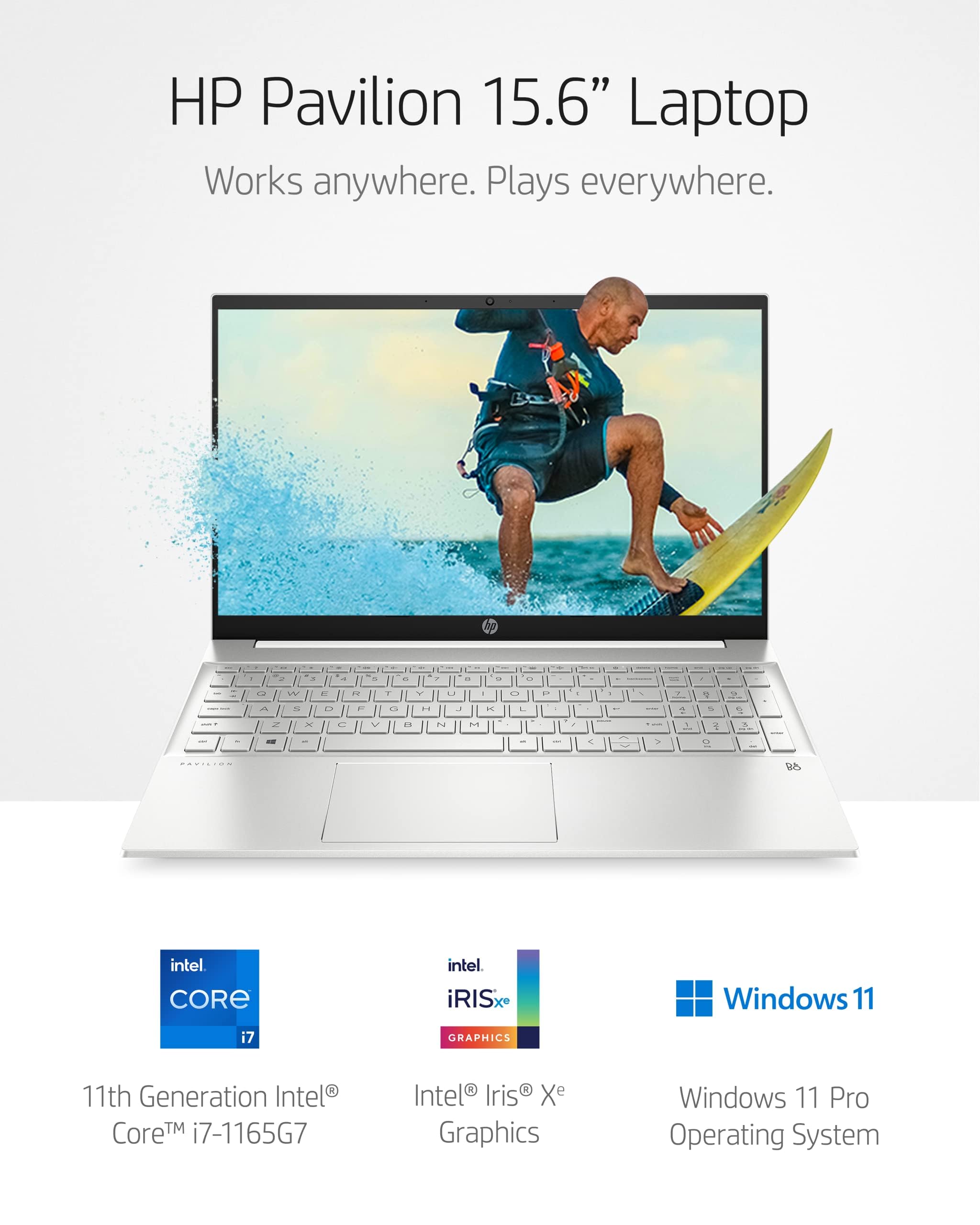 Hp Pavilion 15 Laptop, 11Th Gen Intel Core I7 1165G7 Processor, 16 Gb Ram, 512 Gb Ssd Storage, Full Hd Ips Micro Edge Display, W