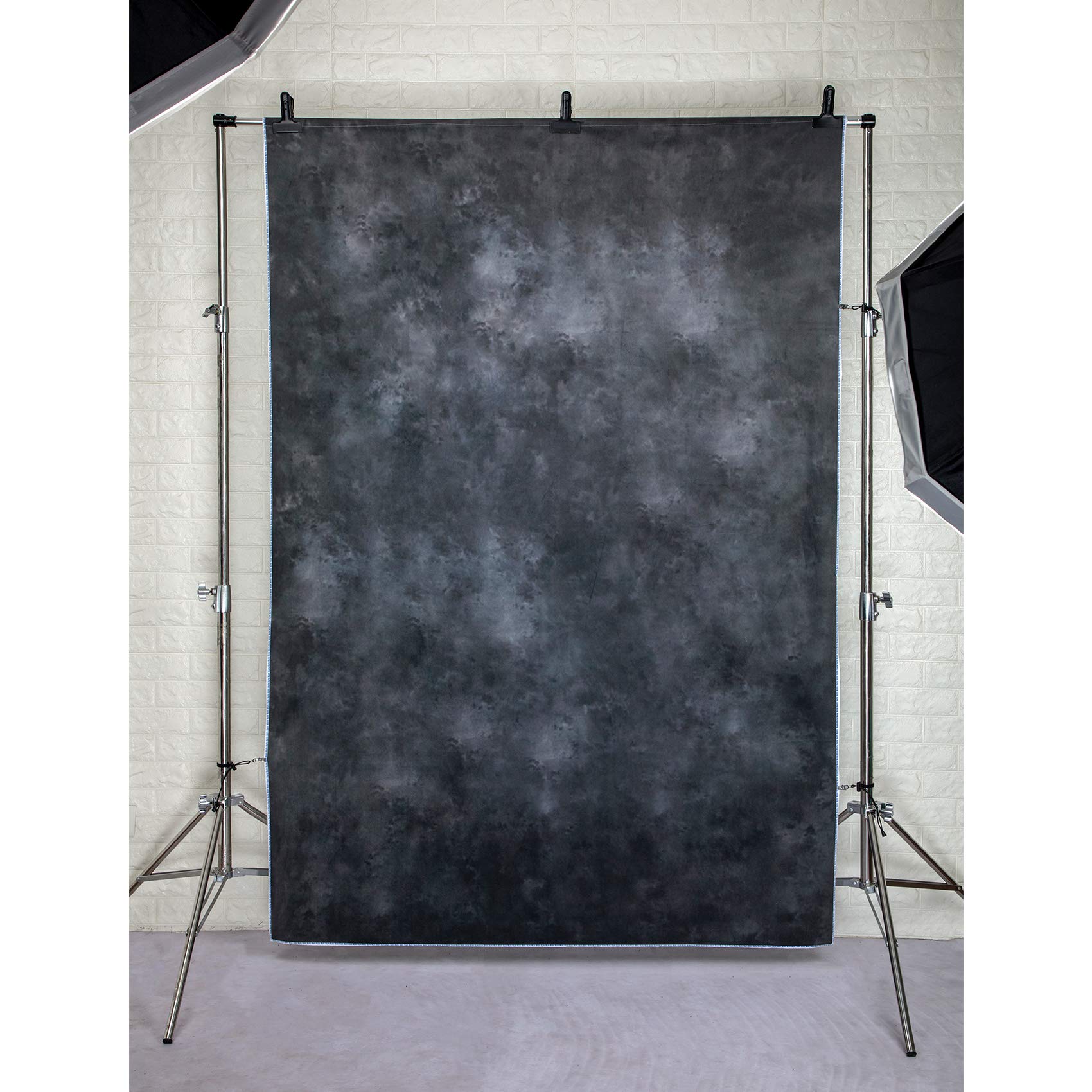 Kate 5X7Ft/1.5M(W) X2.2M(H) Black Photo Backdrop Dark Textured Backgrounds Portrait Photography Studio Prop