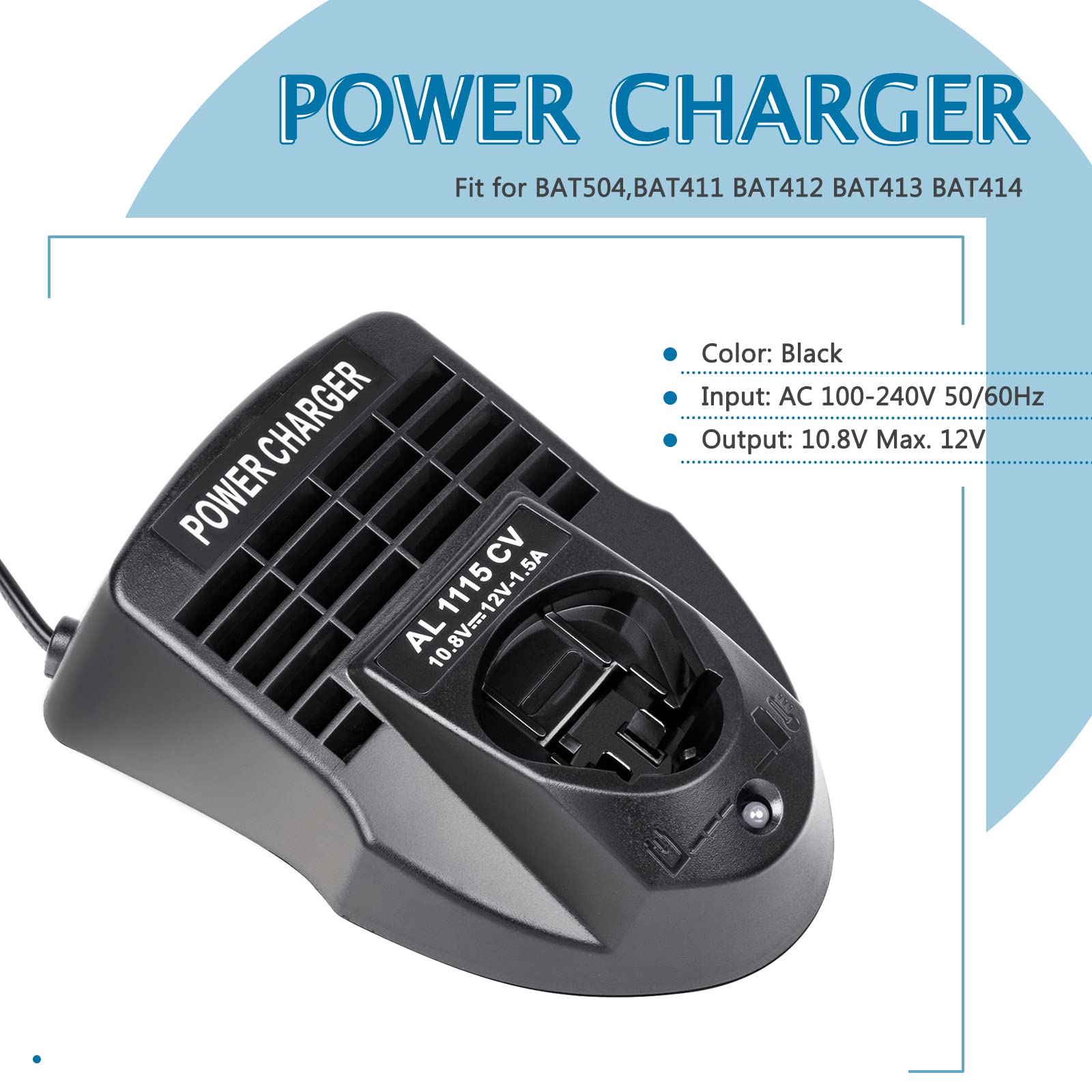 Li Ion Battery Charger Bc330 For Bosch 12V Bat411,Bat412A,Bc430 Bc330 2 607 336 996 10.8V 12V Lithium Ion Batteries Al1115Cv Ele