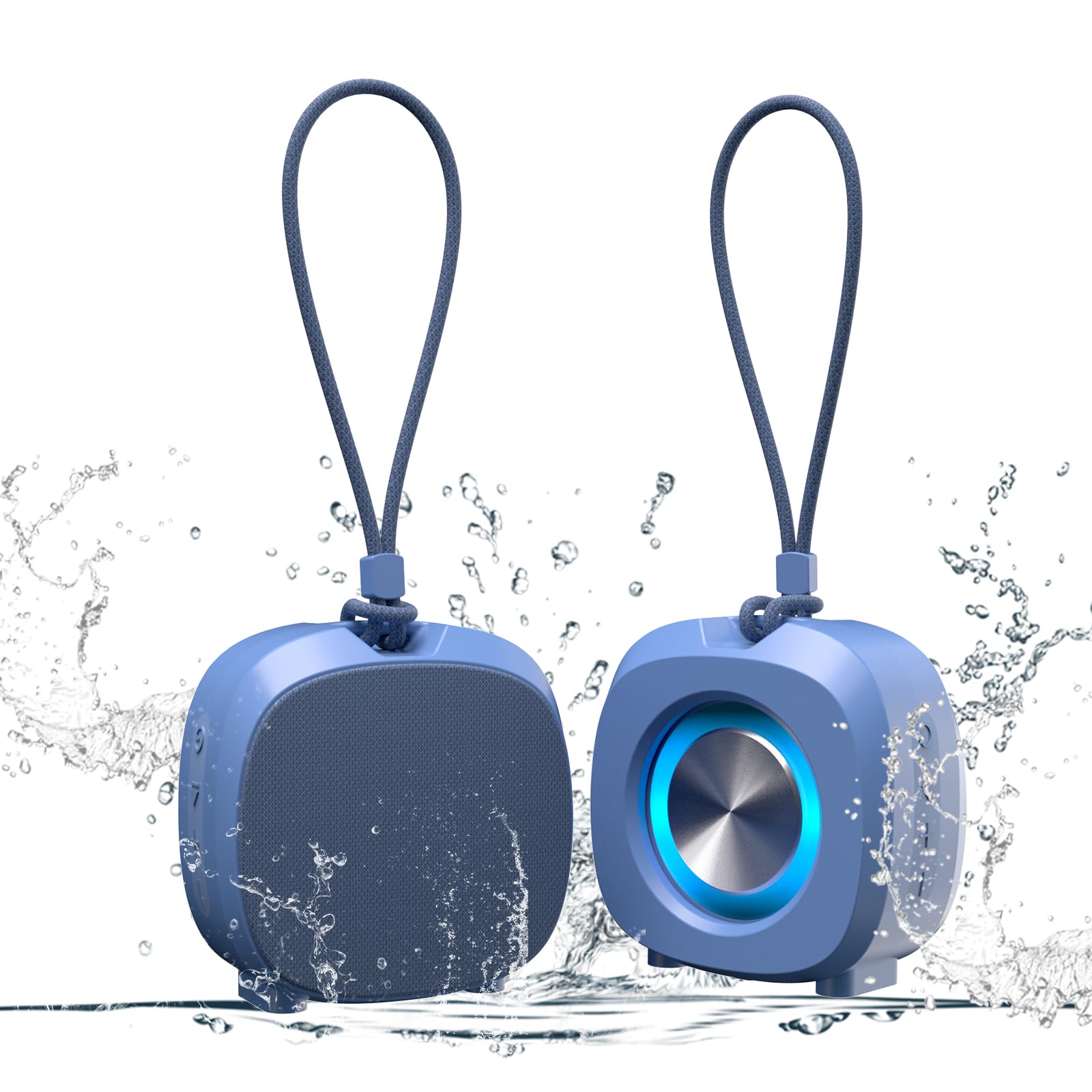 Bluetooth Speaker Portable Media Players Clear Loud Stereo Sound Deep Bass Wireless Speaker With Lights TWS IPX5 Waterproof Smal