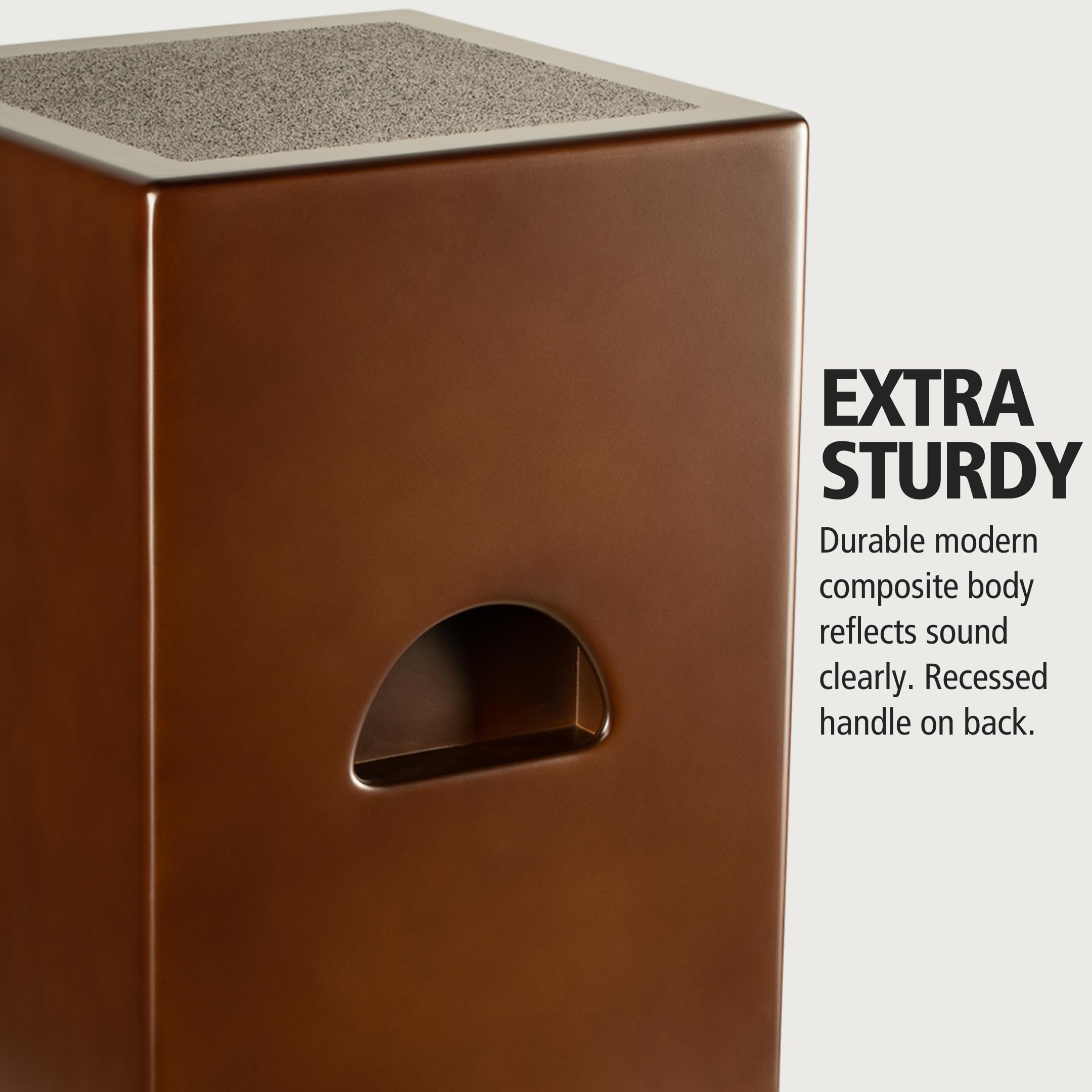 Meinl Jumbo Bass Subwoofer Cajon With Internal Snares   Not Made In China   Walnut Playing Surface, 2 Year Warranty (Subcaj5Wn)