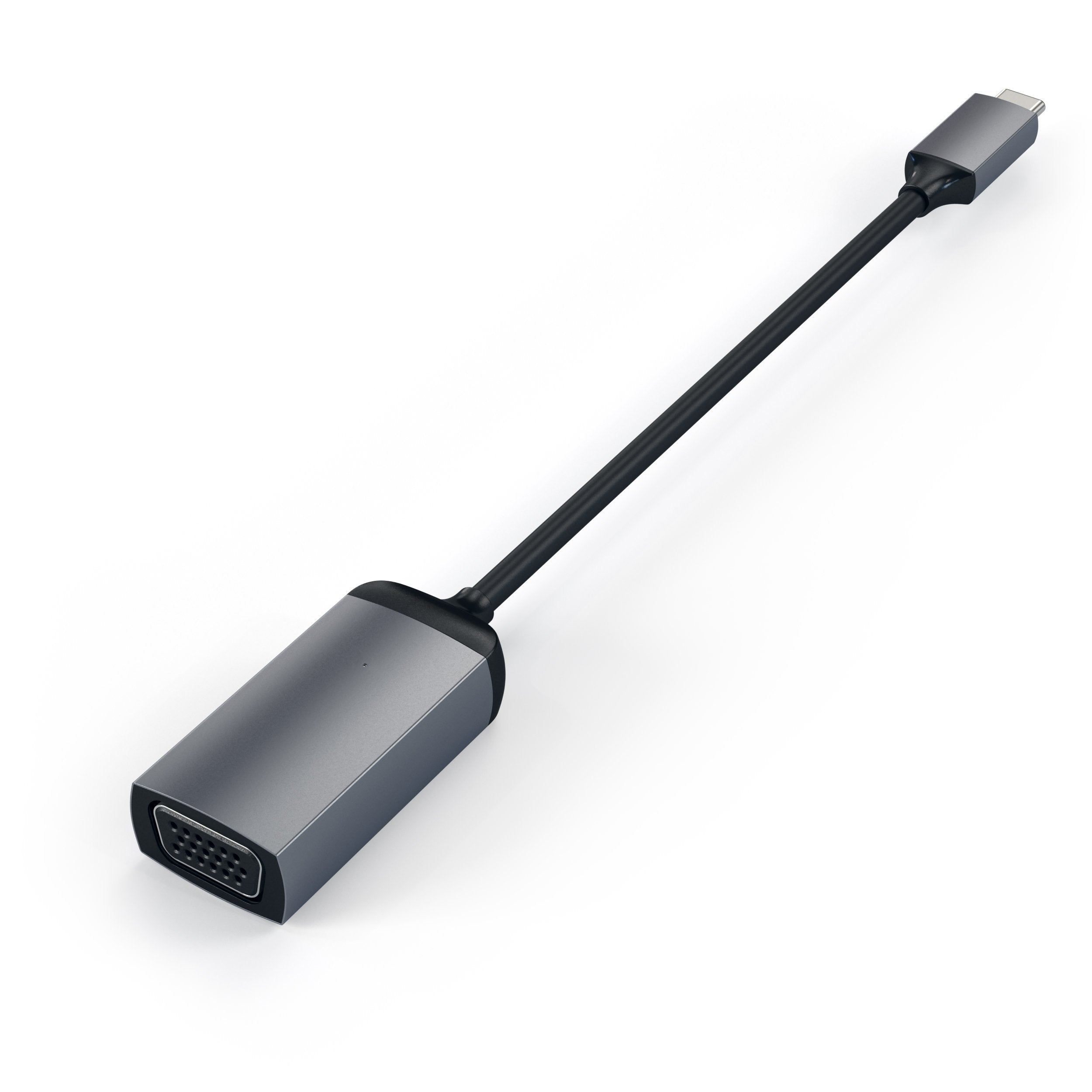 Satechi USB C to VGA Adapter Thunderbolt 3/4 1080p @60Hz Aluminum Space Gray ST-TCVGAM
