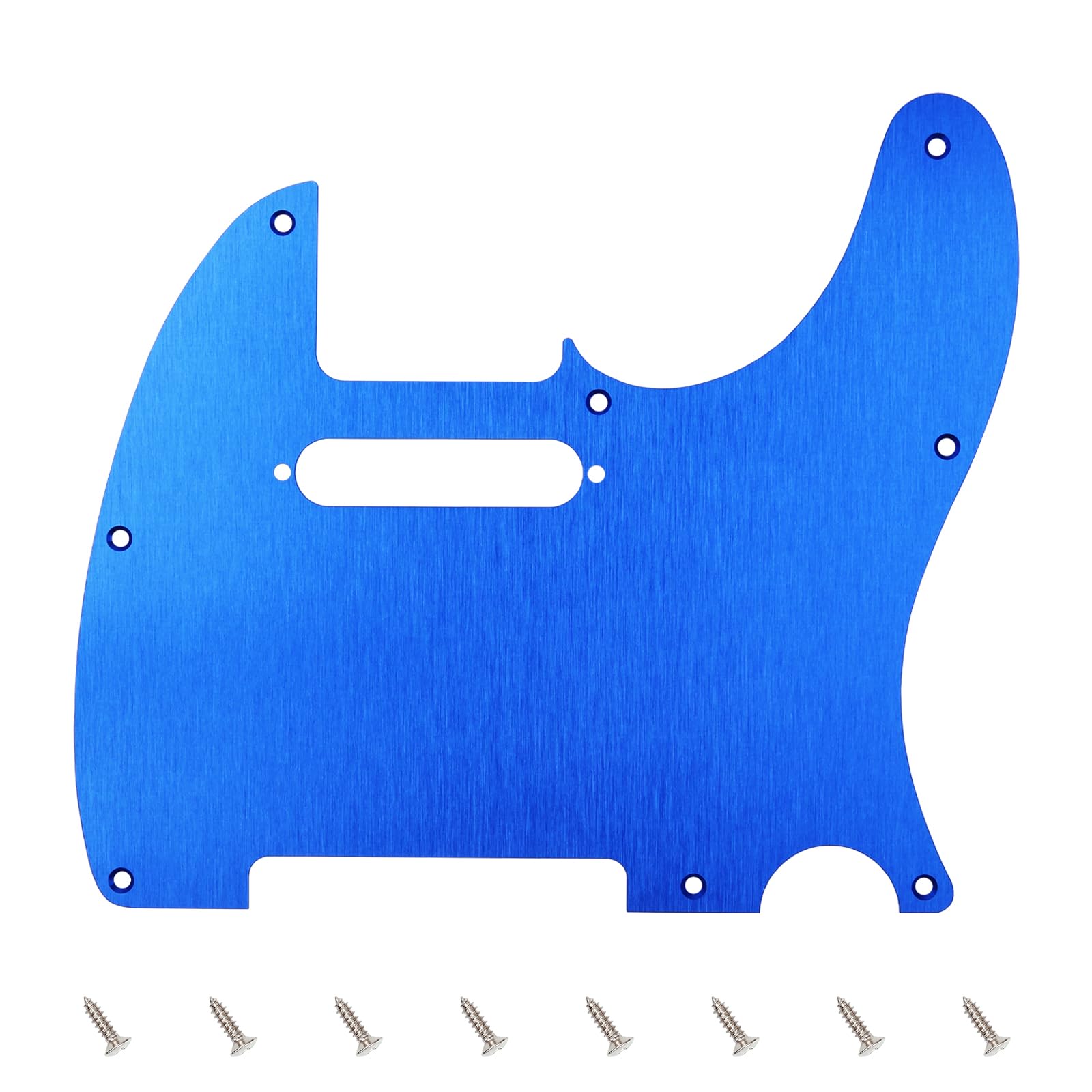 Banworks Aluminum Tele Pickguard 1.5mm-Thick 1 Ply 8-Hole Straight Edge Electric Guitar Pickguard Scratch Plate for American Fen