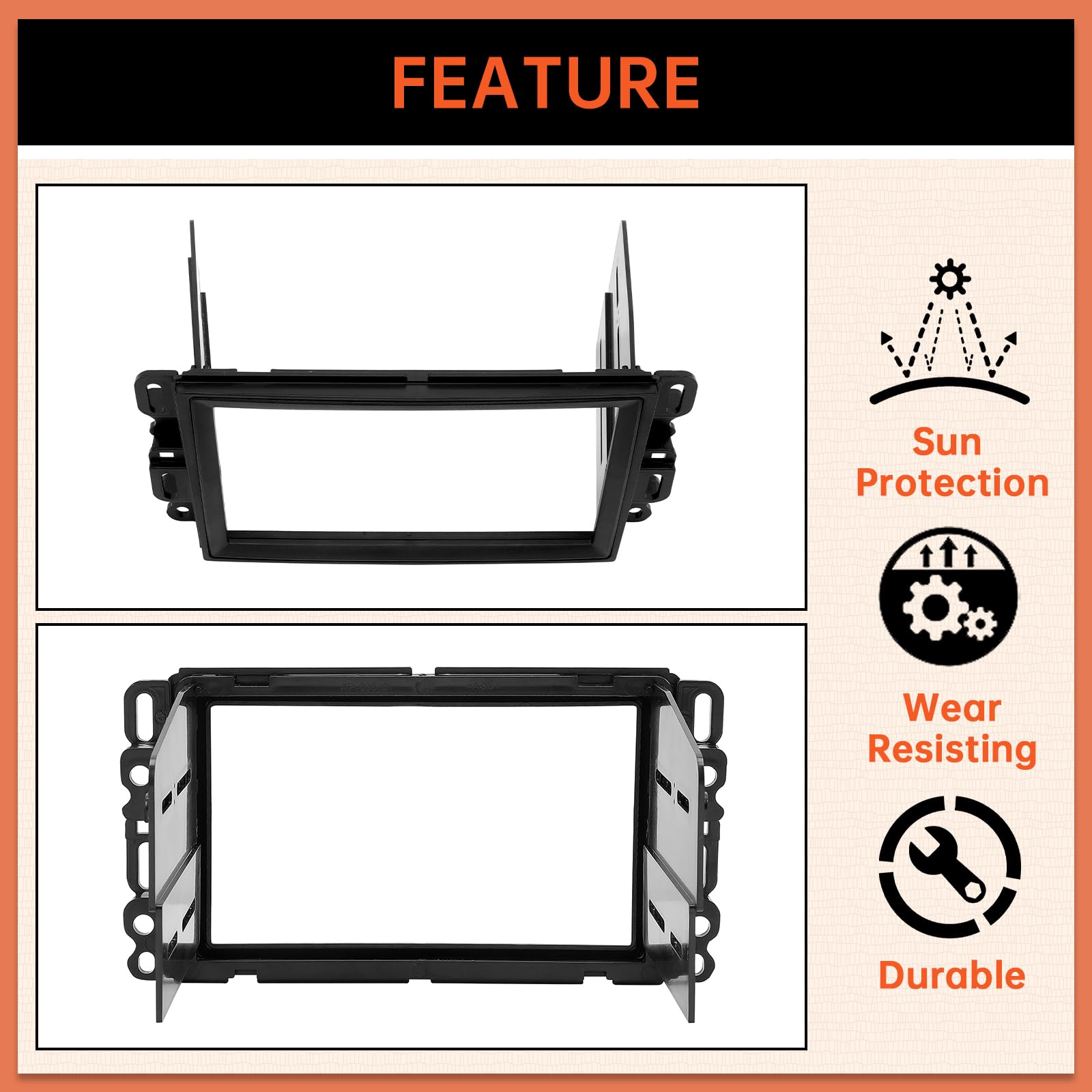 Ecotric Double Din Dash Installation Kit Compatible With 2006 2014 Buick Chevrolet Gmc Pontiac Saturn Car Radio Stereo Dash Beze
