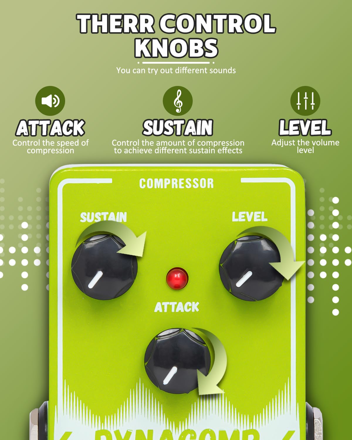 Strich Strich Dynacomp Compressor Guitar Pedal, Essential Pure Analog Effect ...