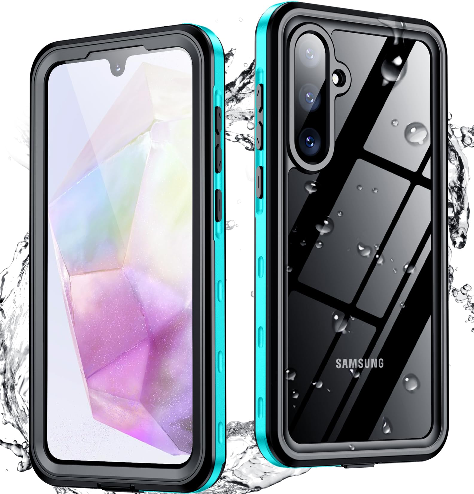Spidercase For Samsung Galaxy A35 5G Case Waterproof,Full Heavy Duty Protection,Built In Screen & Camera Protector,Military Shoc