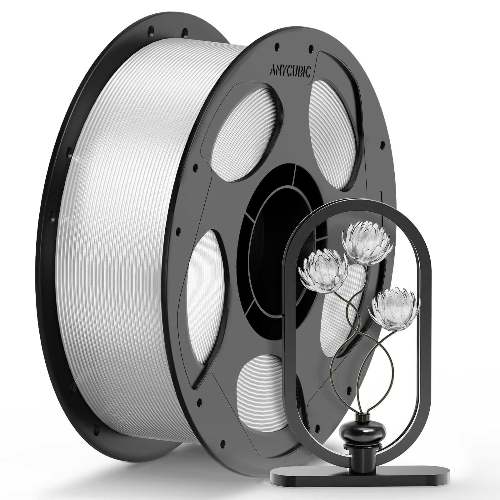 ANYCUBIC PETG Filament 1.75mm, 3D Printer Filament, Translucent and Vibrant, Dimensional Accuracy +/- 0.02mm, Print with Most FD