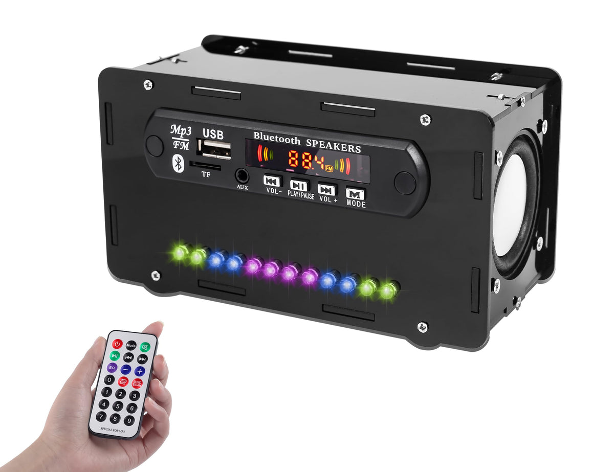 Banria Diy Bluetooth Compatible Speaker Kit, Diy Fm Radio Soldering Project Usb Mini Home Sound Amplifier Diy Electronics Kit Wi