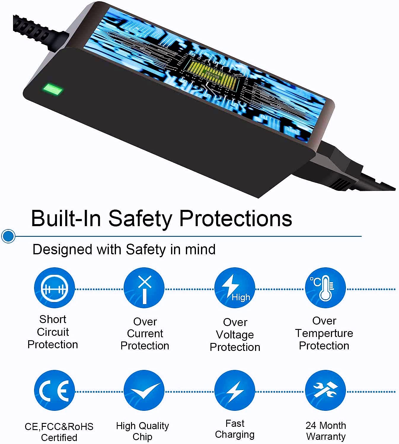19.5V Adapter Power Cord For Sony Bravia Lcd Tv Kdl 48R510C Kdl 40R510C Kdl 48W650D Kdl40W600B Kdl32W600D Kdl 40W650D Kdl 48W600