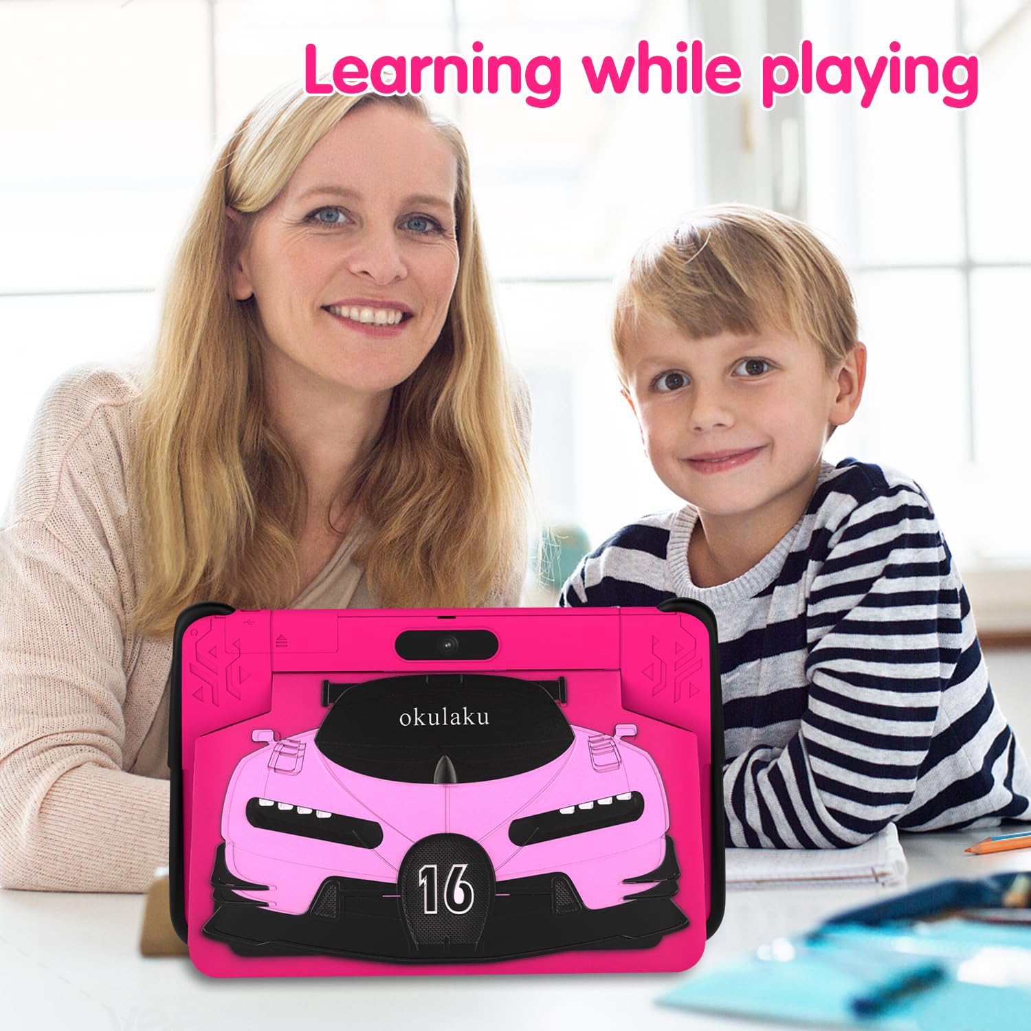 Kids Tablet 10 Inch Android Tablet For Kids Toddler Tablet Learning Tablet With Wifi Dual Camera Children'S Tablet For Toddlers