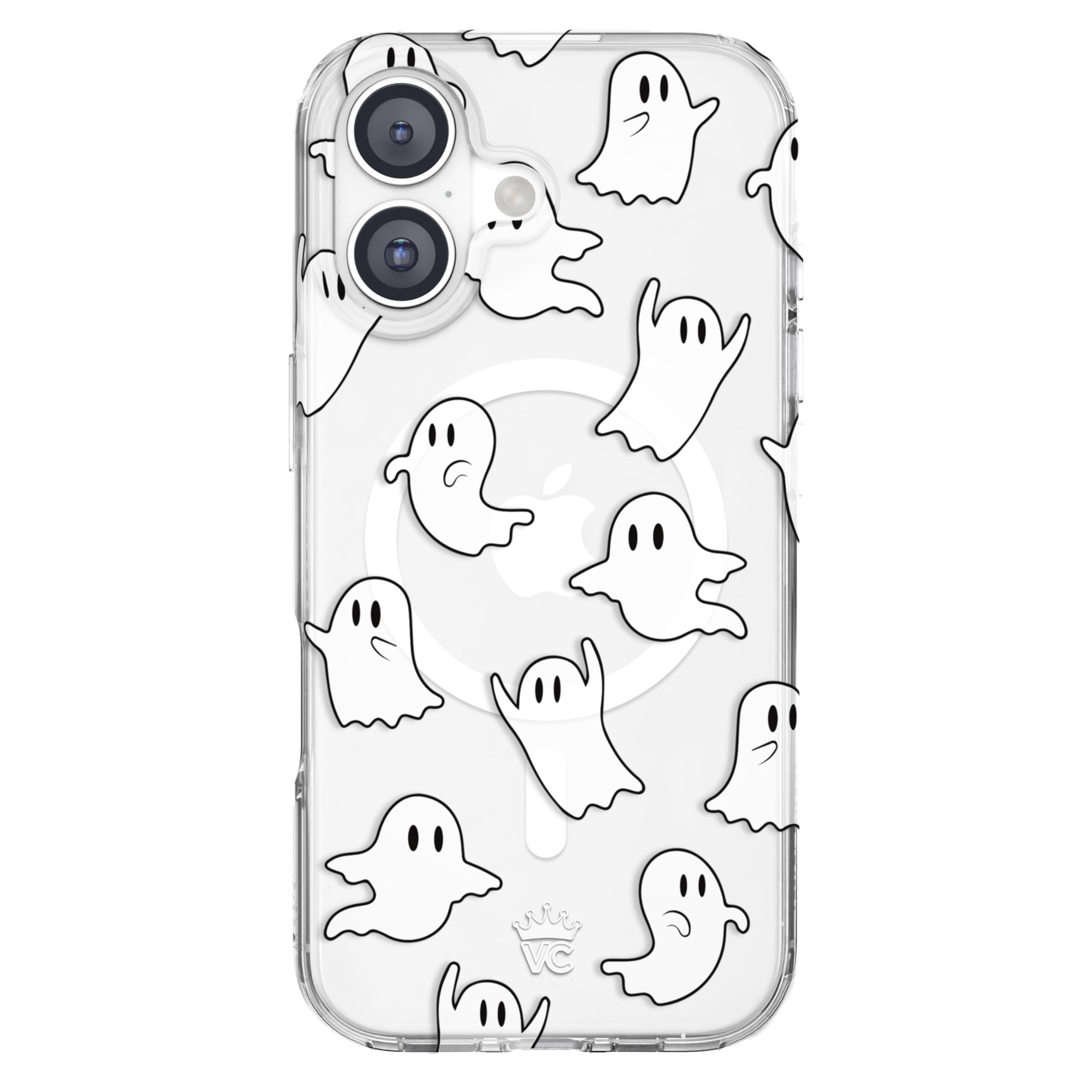 VELVET CAVIAR Case for iPhone 17 | Compatible with MagSafe | 10ft Drop Tested | Halloween Cases for Women | Ghosts Clear