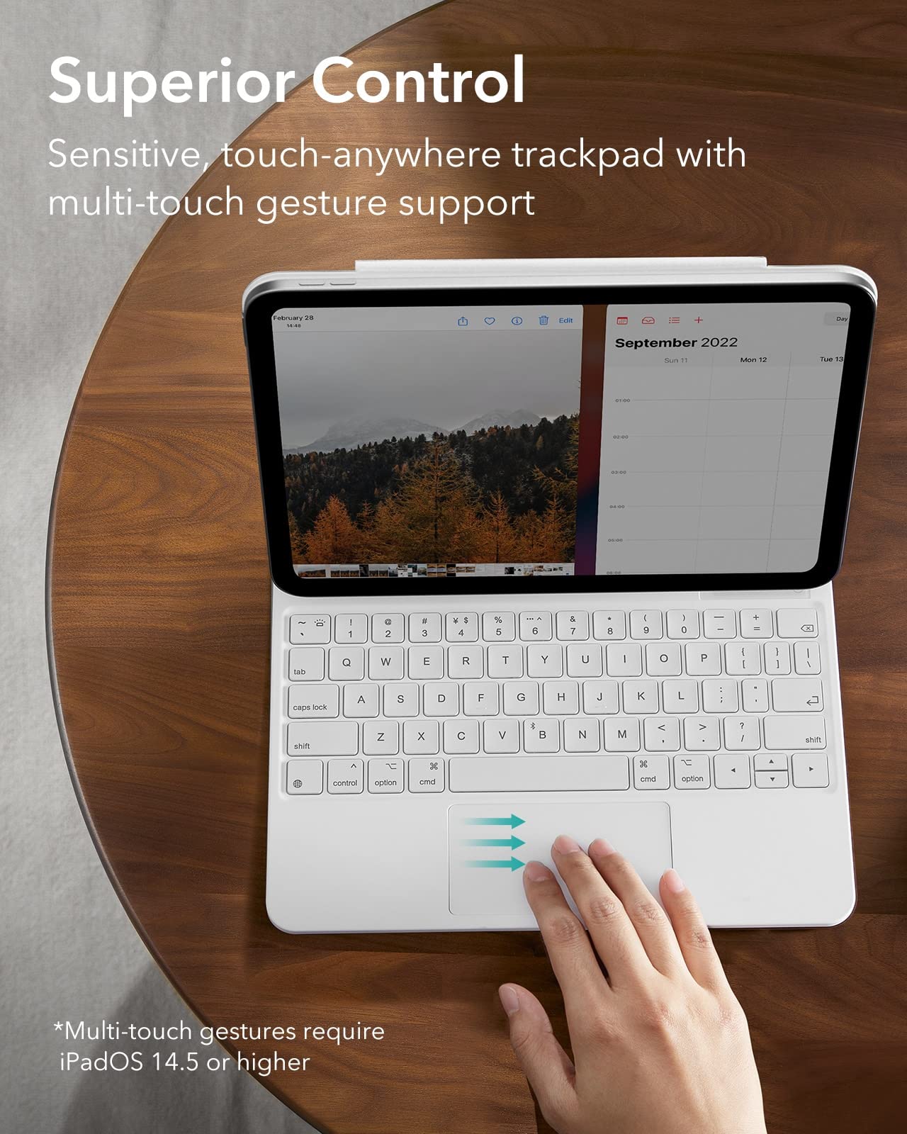 Esr Ipad Keyboard 10Th Generation, Magic Keyboard Case For Ipad 10Th Generation (2022), Ipad Keyboard Case With Floating Cantile