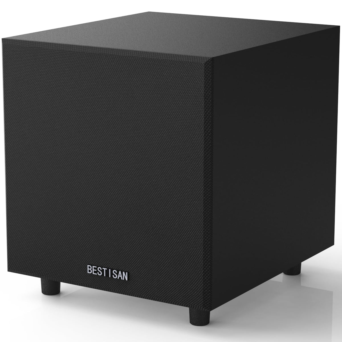 BESTISAN Subwoofer, Powered Subwoofer, Deep Bass Home Theater Sub, High Speaker Level Input/Output, 6.5 Inch, Black