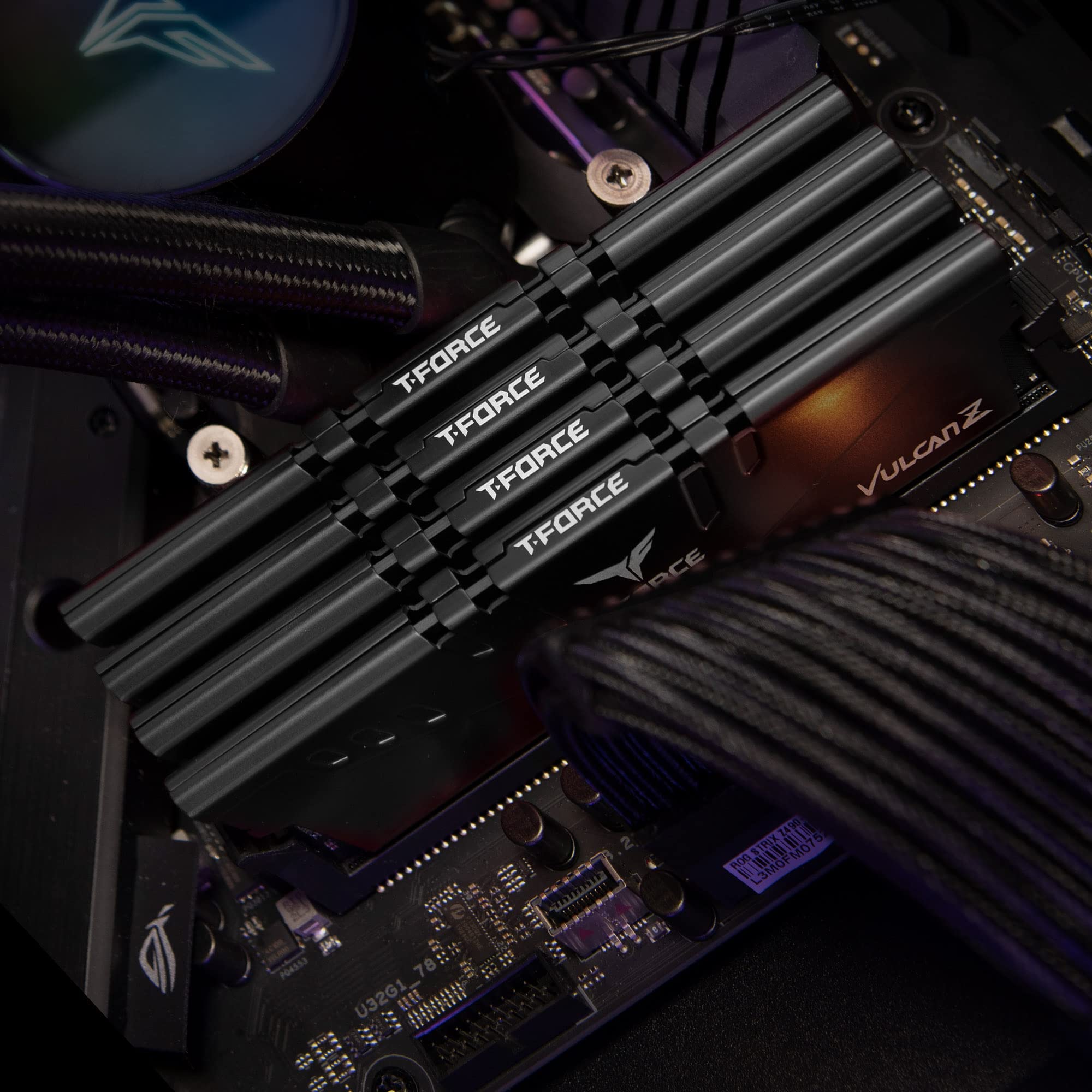 Teamgroup T Force Vulcan Z Ddr4 16Gb Kit (2X8Gb) 3600Mhz (Pc4 28800) Cl18 Desktop Memory Module Ram Black Tlzbd416G3600Hc18Jdc01