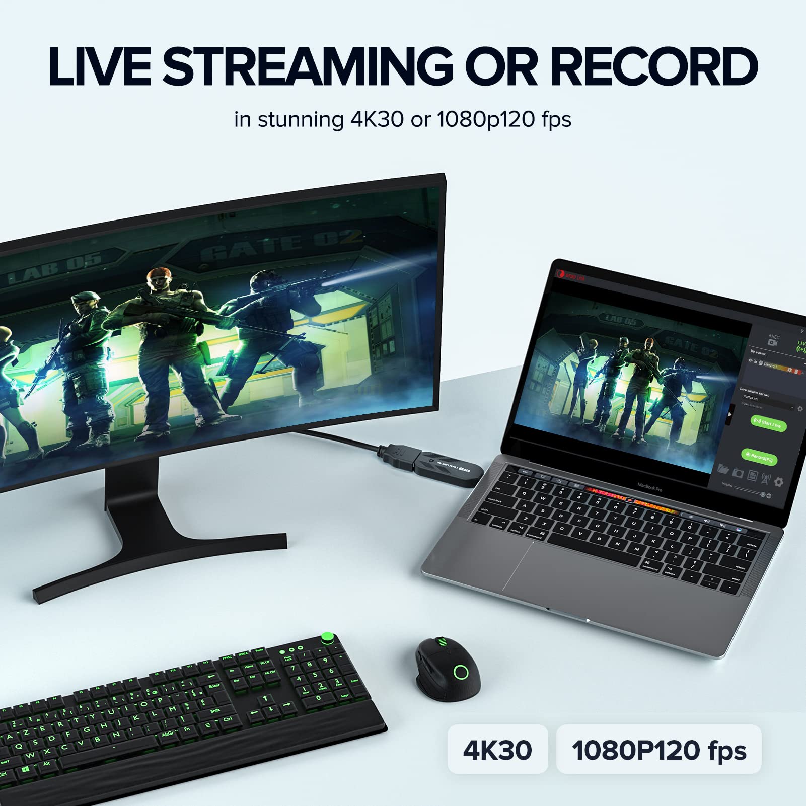 Cam Link 4K, External Camera Capture Card, 4K30/1080P120 For Streaming And Record Via Dslr, Camcorder, Actioncam, Low Latency Fo