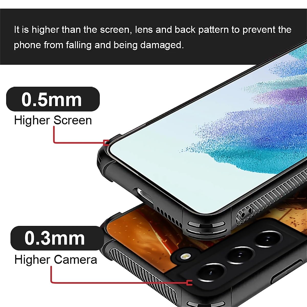 Carloca Compatible With Samsung Galaxy S22 Plus Case, Horse American Flag Cowboy Pattern For Girl Ultra Protection Shockproof So