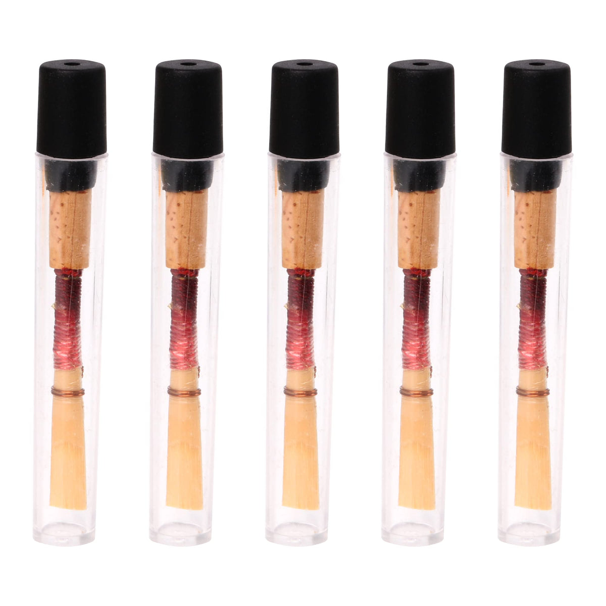 Bqlzr Bamboo Oboe Reeds German Style Handmade Oboe Soft Woodwind Instruments Accessories Multicolor Pack Of 5