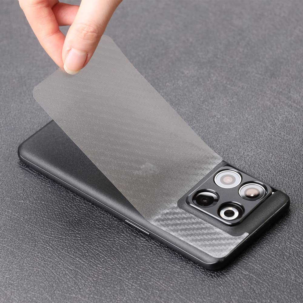 Ibywind Screen Protector For Oneplus 10T 5G(6.7 Inches),With 2Pcs Tempered Glass,1Pc Camera Lens Protector,1Pc Backing Carbon Fi