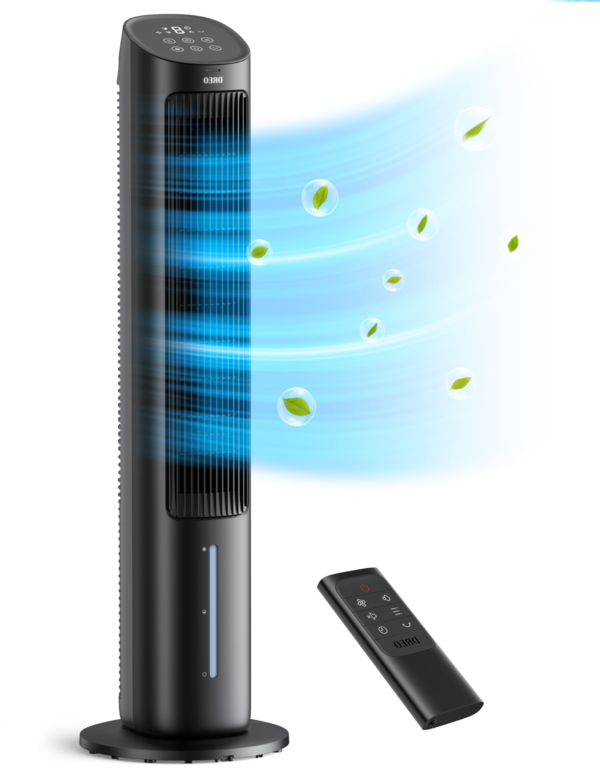 Dreo Evaporative Air Cooler, 40    Cooling Fan 2023 Upgrade with 80 Oscillating, Removable Water Tank, Ice Packs, Remote Control