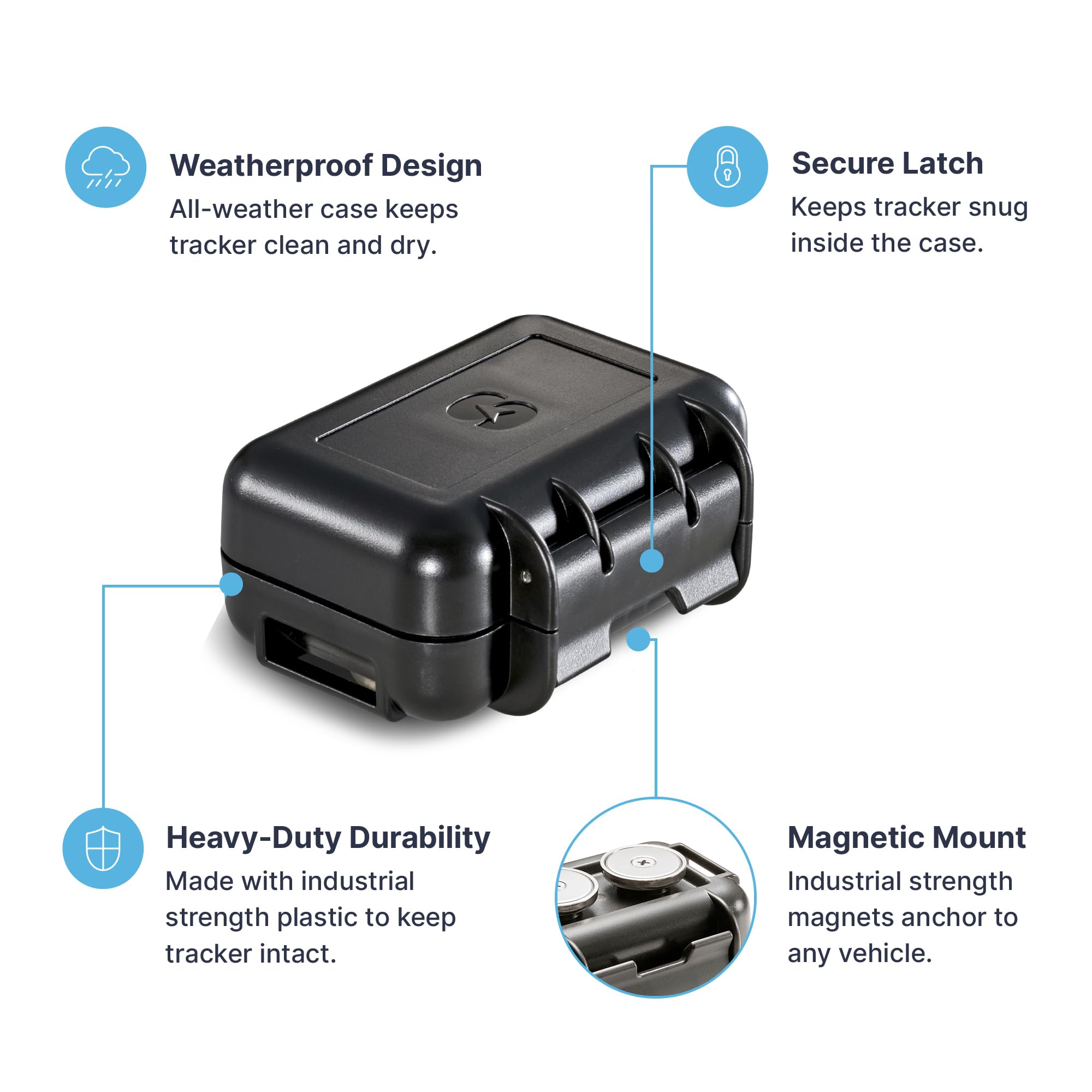 Spytec Gps M2 Weatherproof Magnetic Case For Gl300 Mini Real Time Gps Trackers